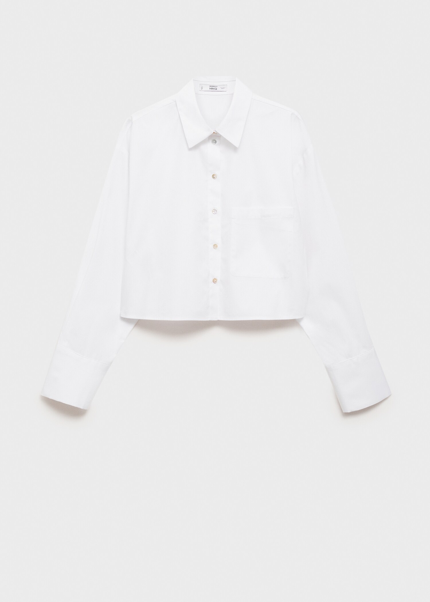 Chemise crop poche - Article sans modèle
