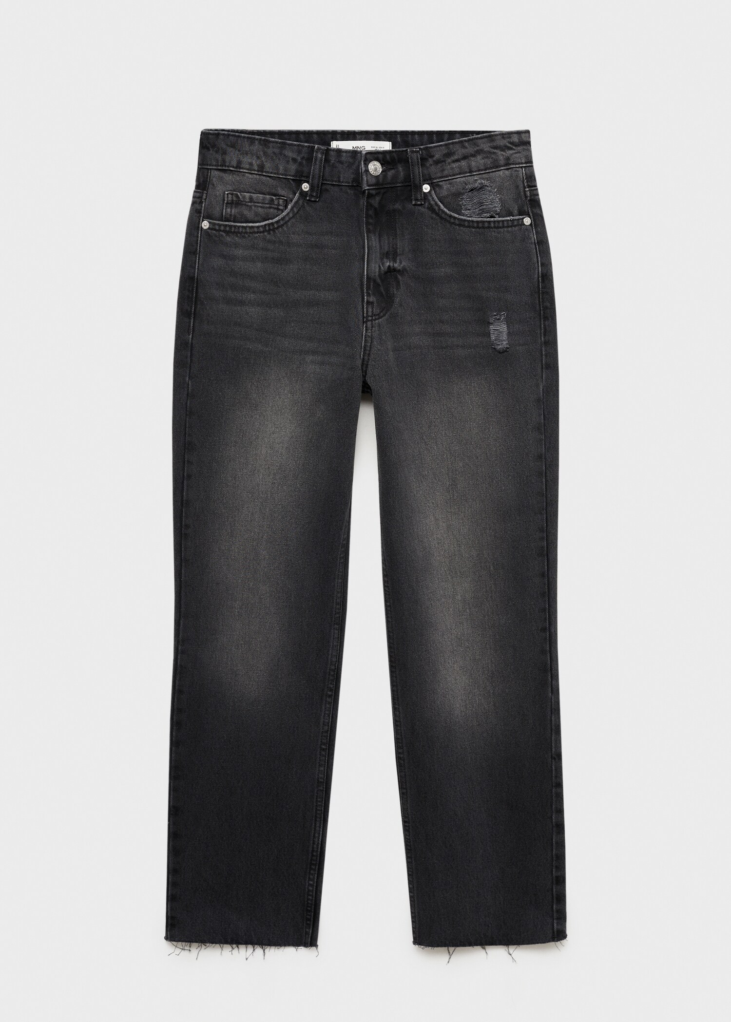 Jeans Blanca rectos crop - Artículo sin modelo