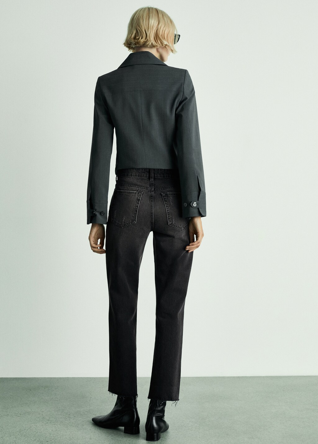 Blanca straight fit cropped jeans Women MANGO Indonesia