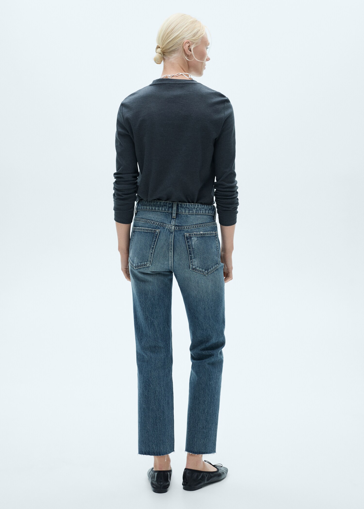 Blanca straight-fit cropped jeans - Reverse of the article