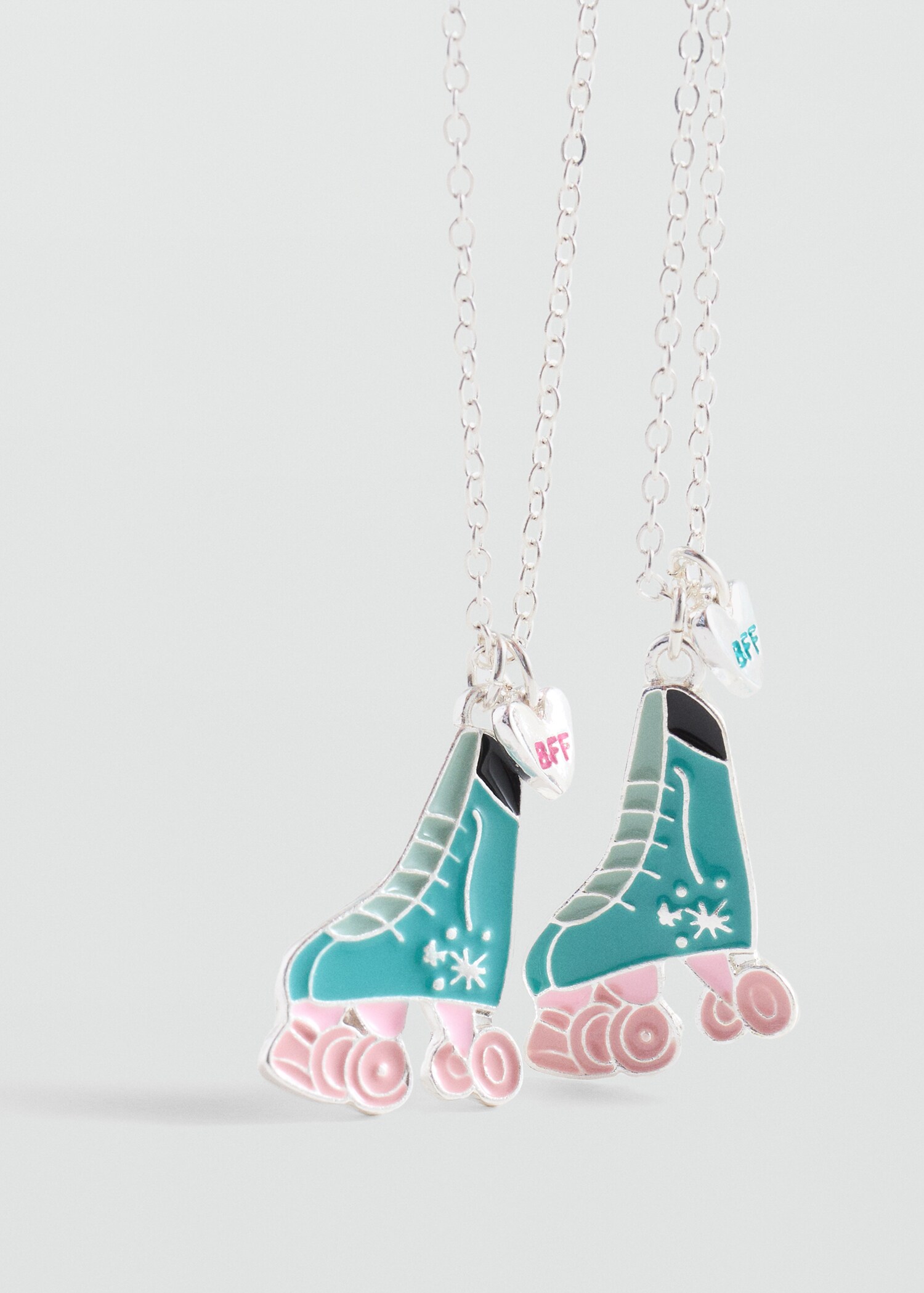 2 pack Best Friends necklace - Medium plane