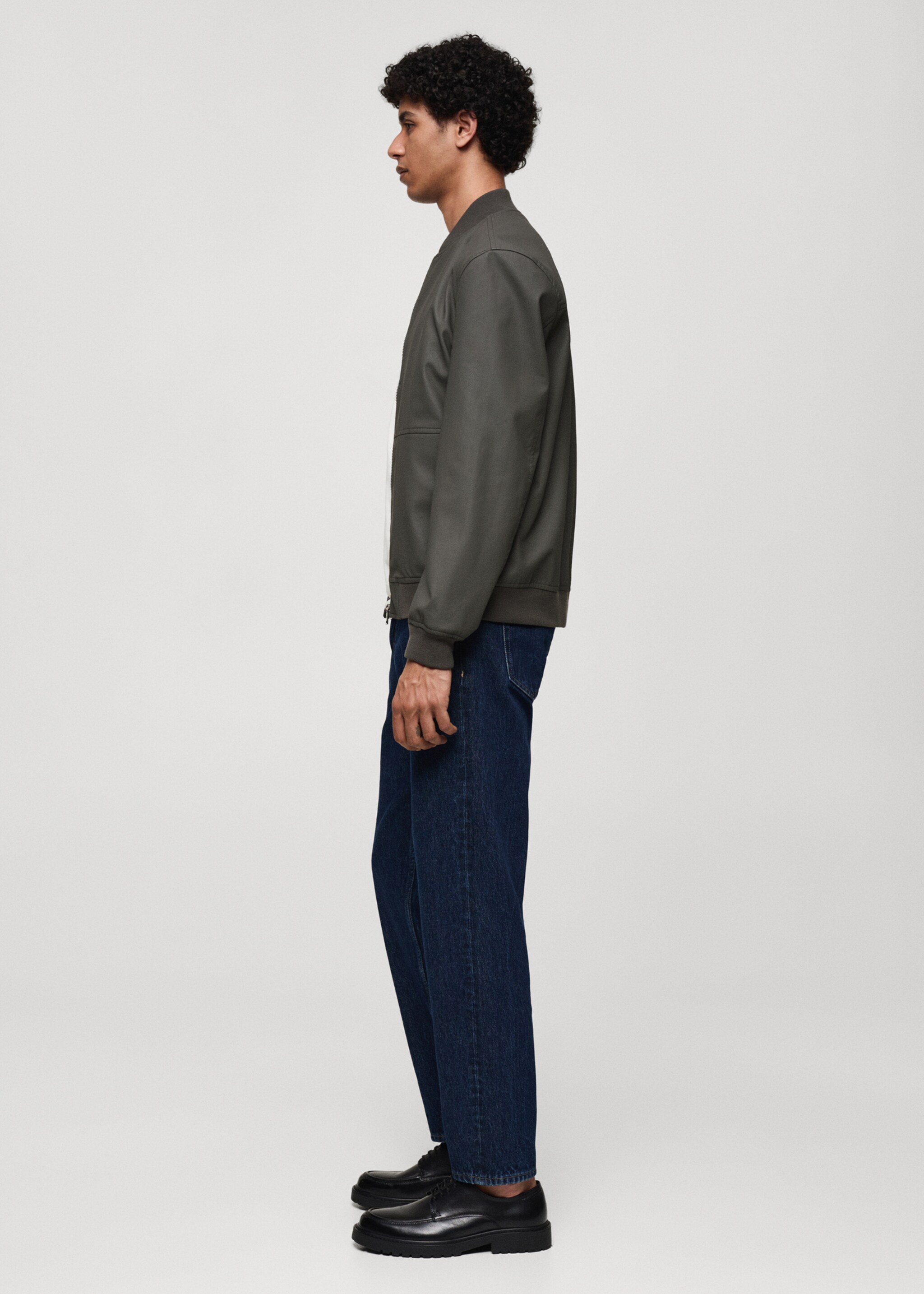 Leather-effect bomber jacket - Details of the article 2