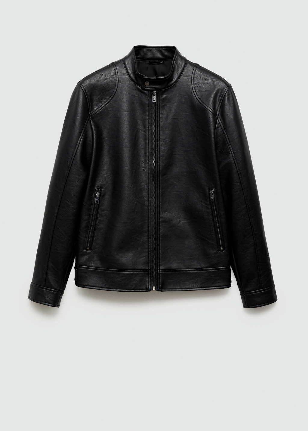 Black jacket with zippers best sale