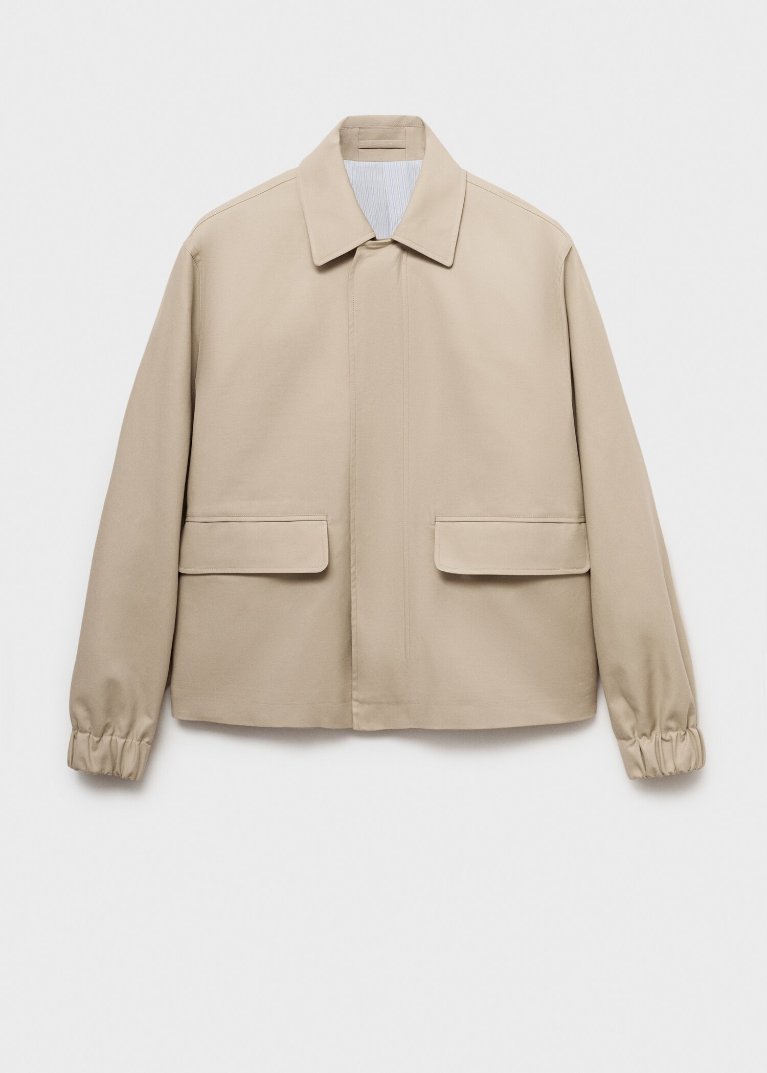 Oversized cotton jacket with pockets - Article without model