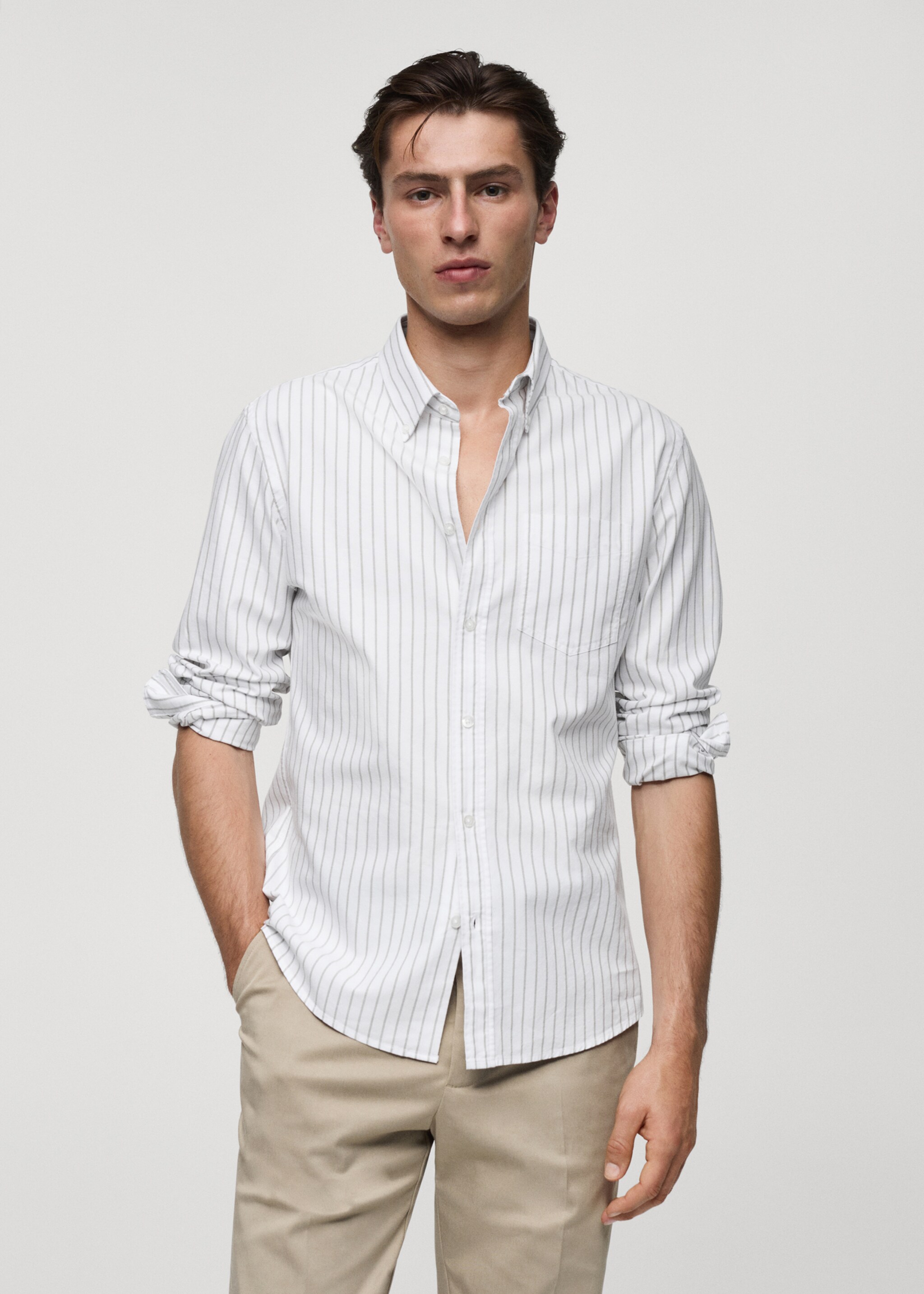 100% cotton kodak striped shirt - Medium plane