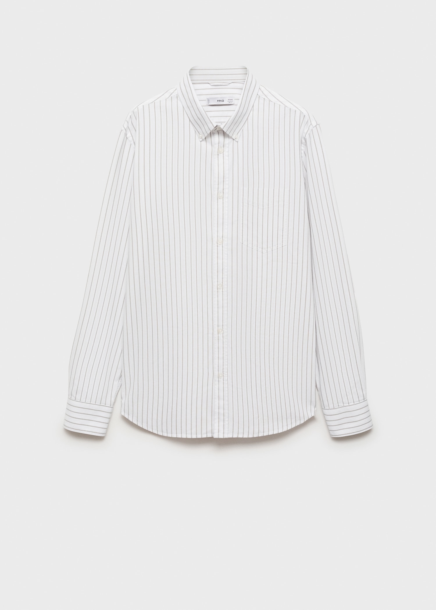 Chemise 100 % coton rayures bicolores - Article sans modèle