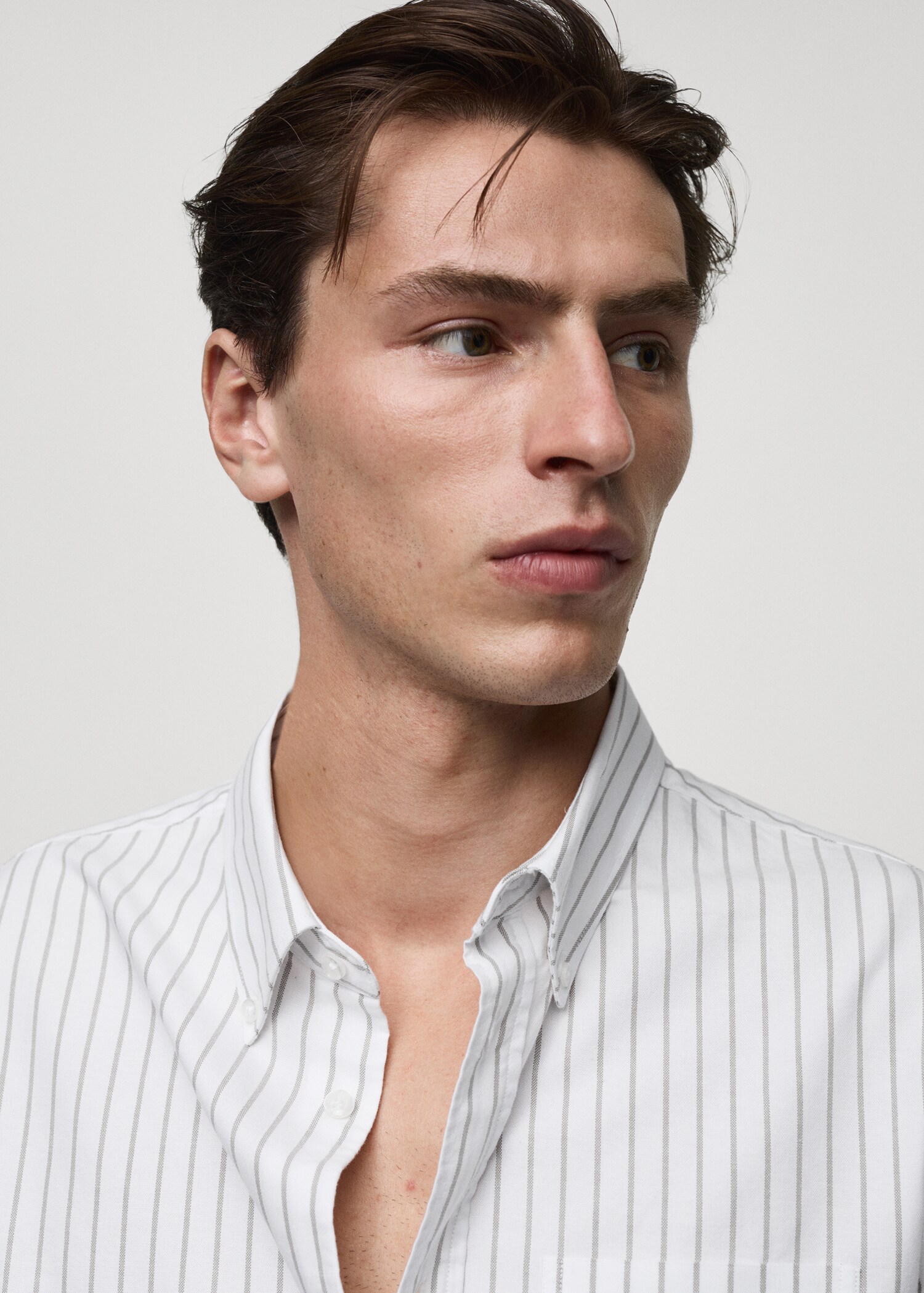 Chemise 100 % coton rayures bicolores - Détail de l'article 1