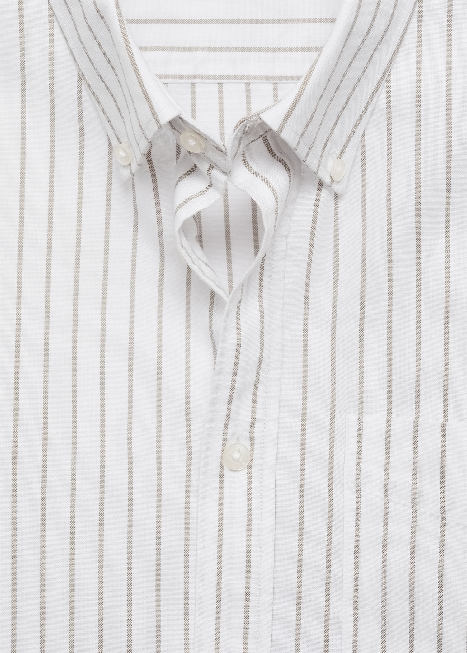 Chemise 100 % coton rayures bicolores - Détail de l'article 8