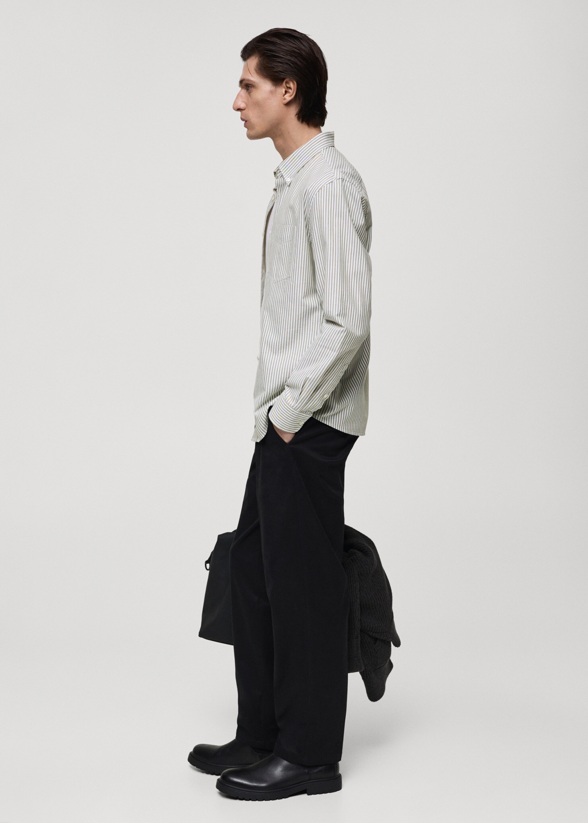 100% cotton kodak striped shirt - Details of the article 2