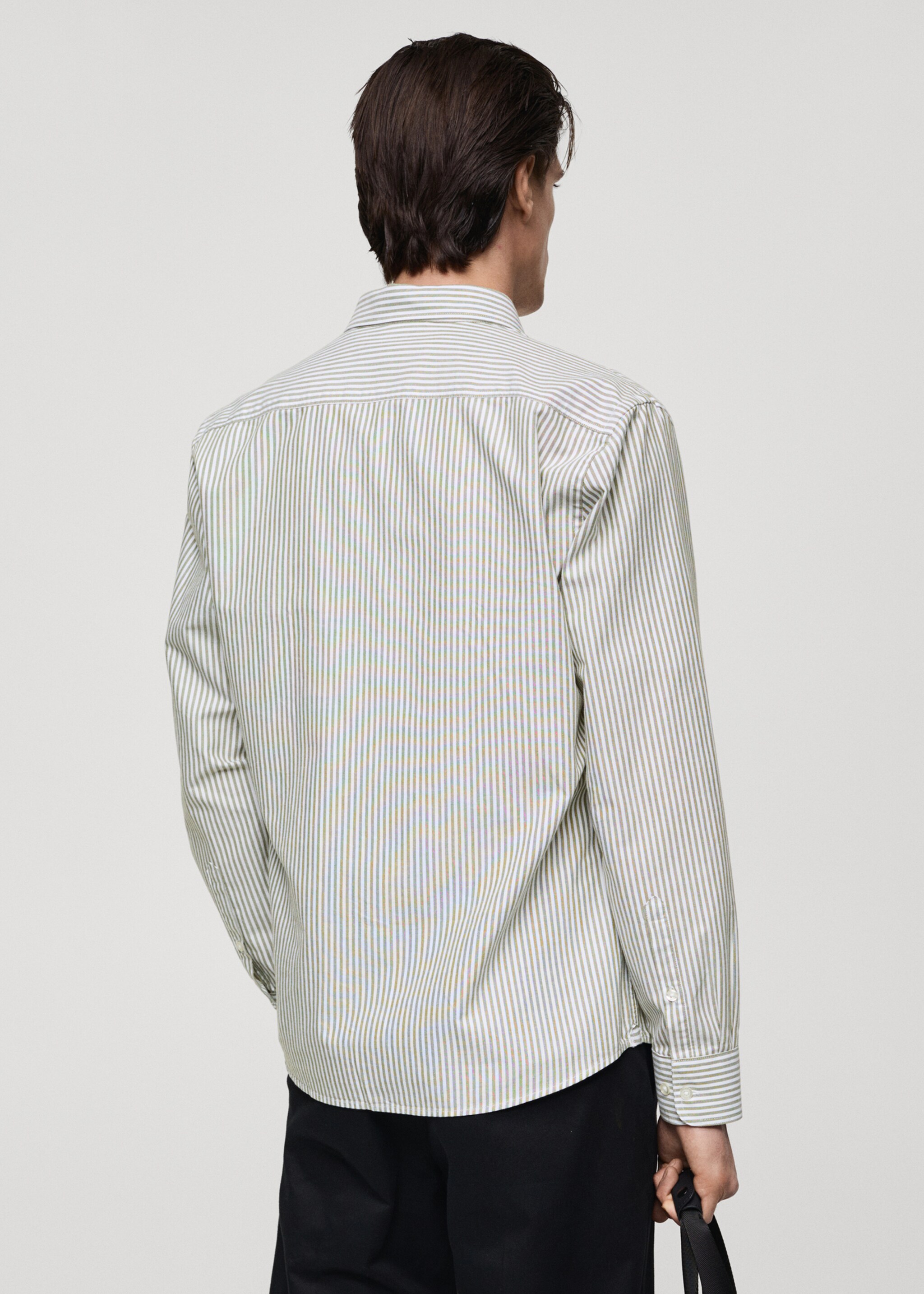 100% cotton kodak striped shirt - Reverse of the article