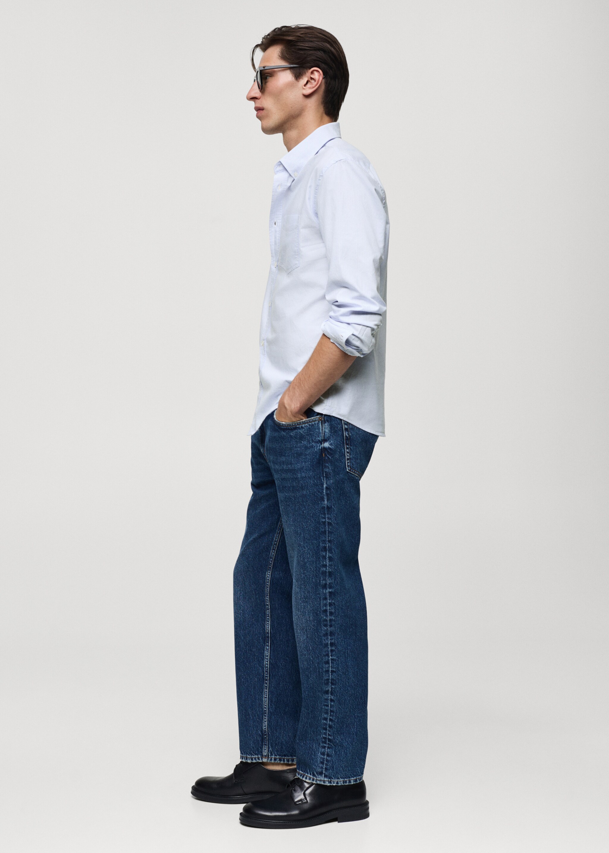 100% cotton kodak striped shirt - Details of the article 2