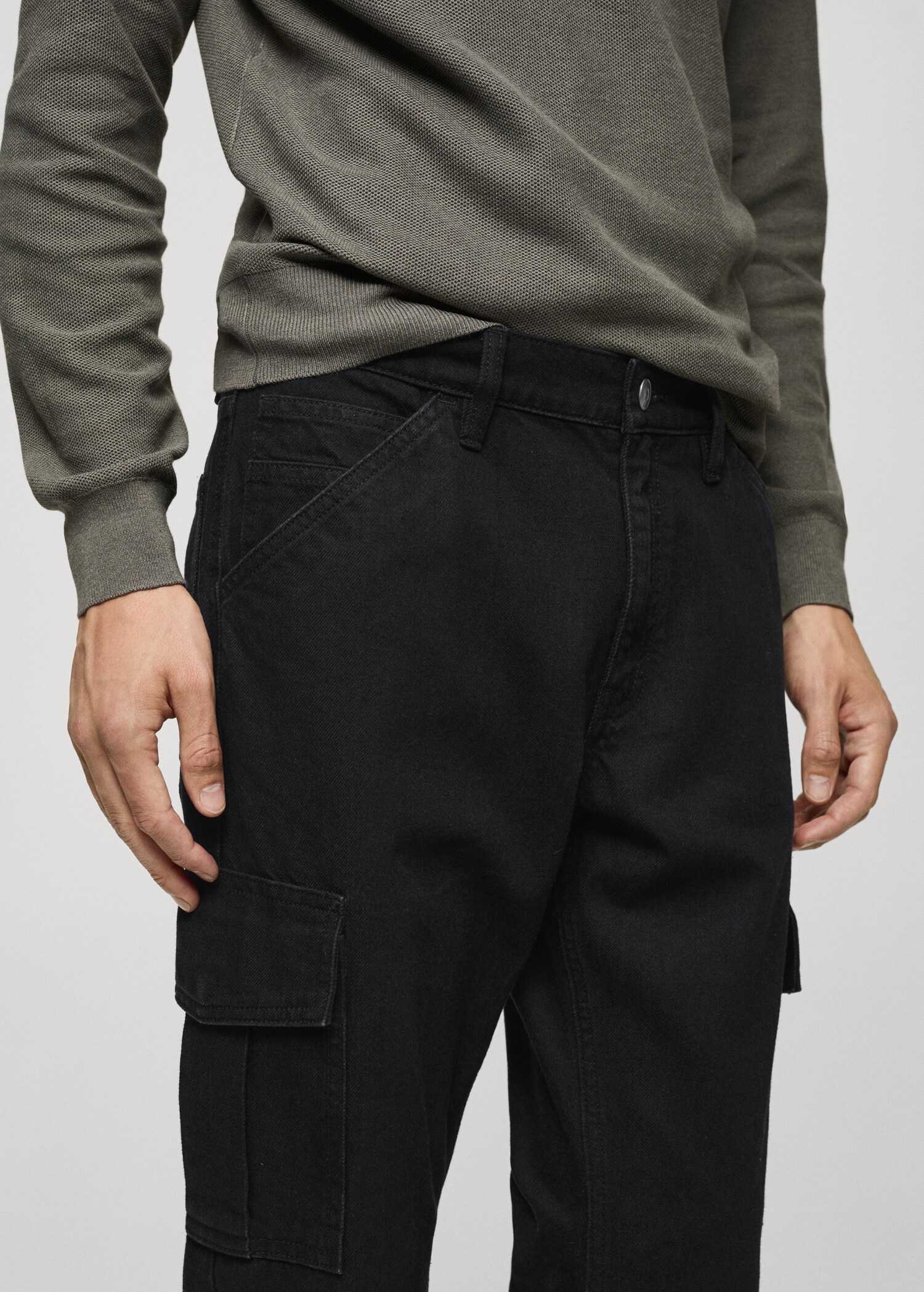 Jeans cargo straight fit - Detalle del artículo 1