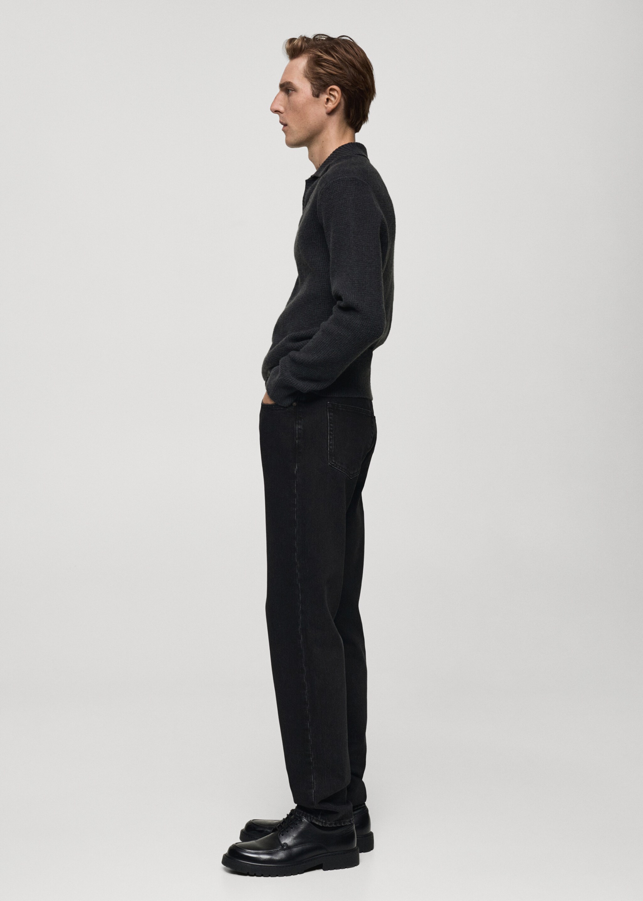 Bob regular fit black jeans - Details of the article 2