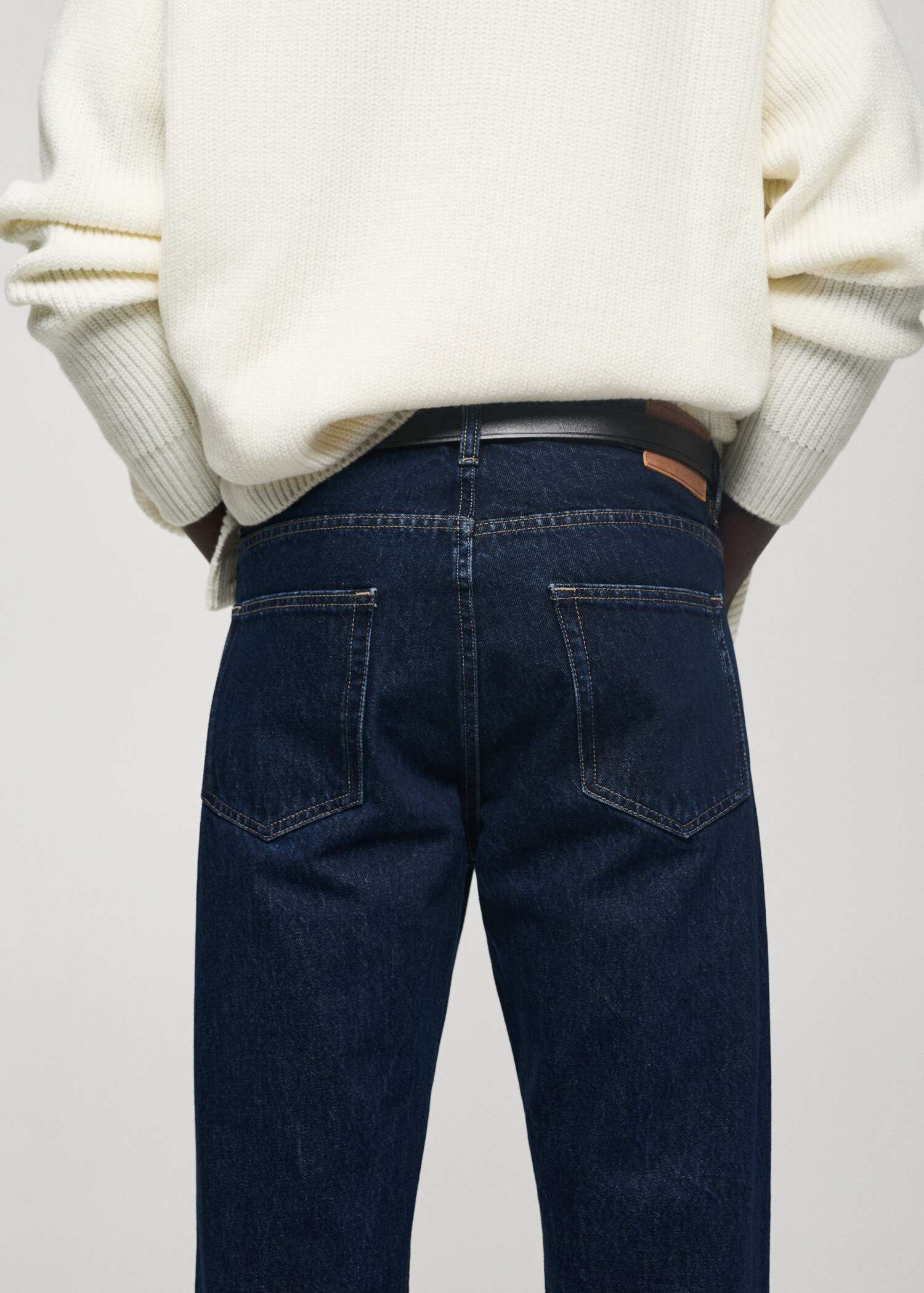 Regular fit dark wash Bob jeans - Details of the article 6