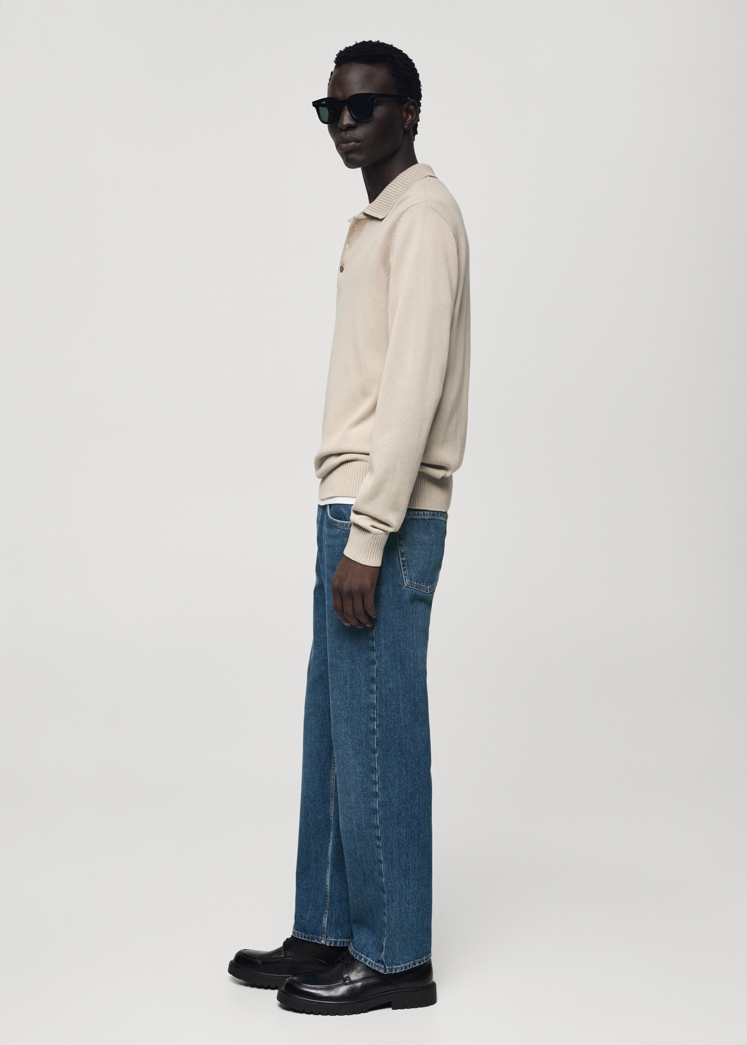 Jean straight-fit délavé foncé - Détail de l'article 2