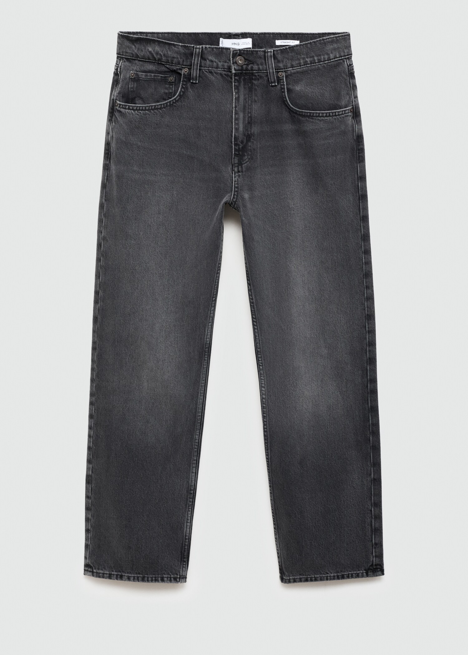 Jean straight-fit gris foncé - Article sans modèle
