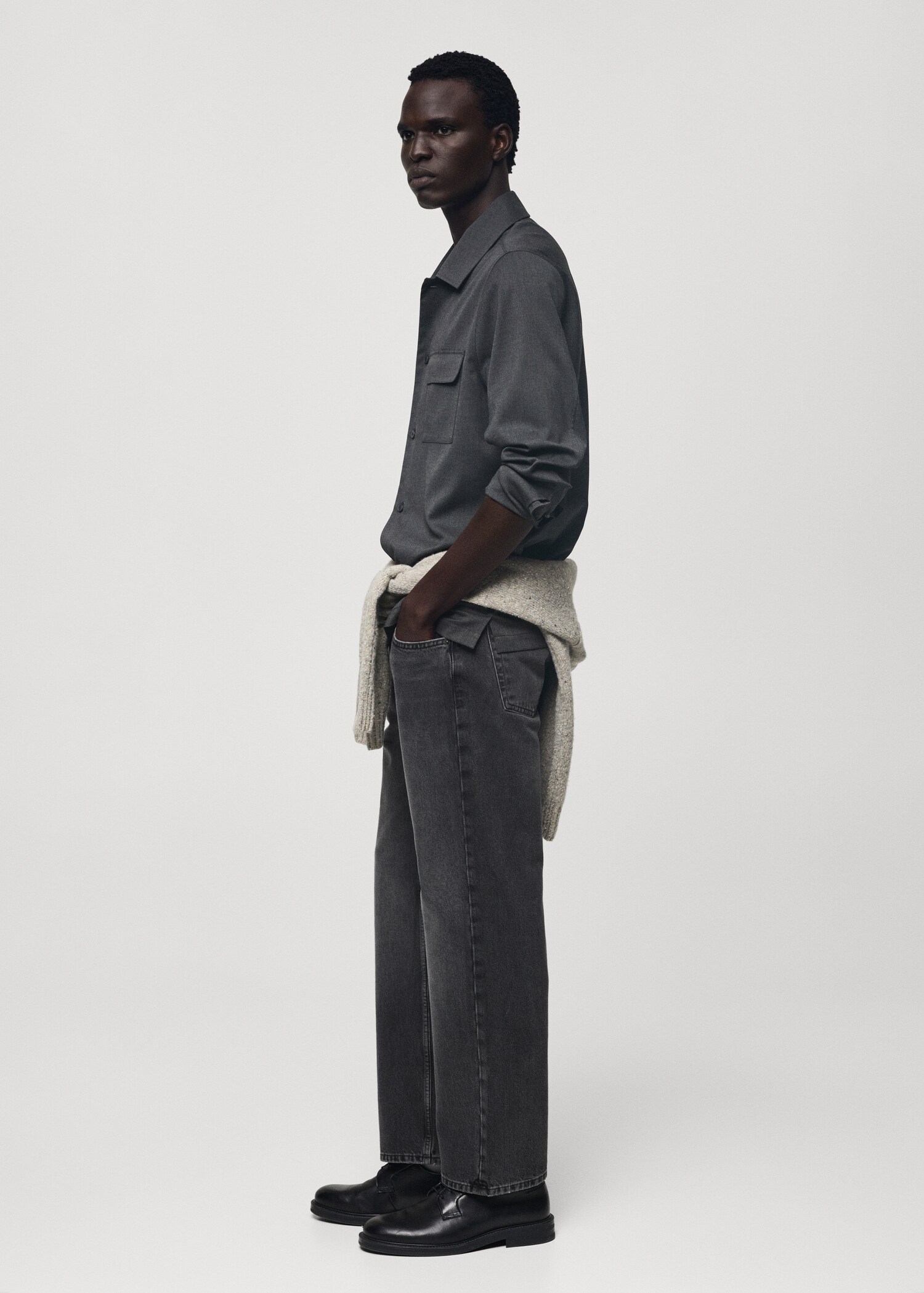 Jean straight-fit gris foncé - Détail de l'article 2