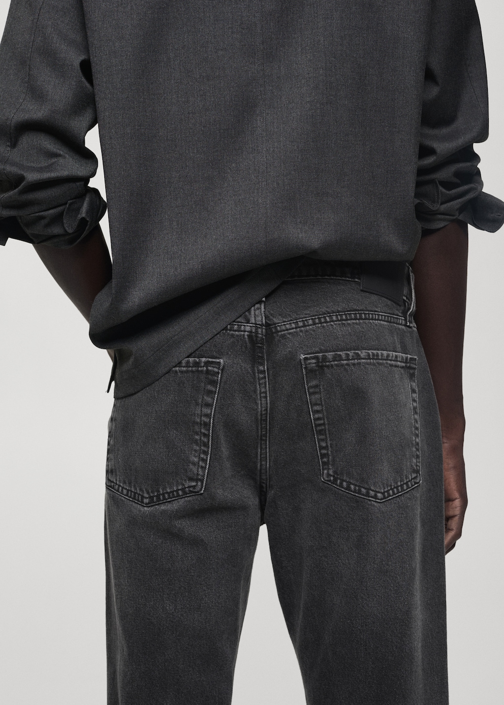 Jean mango gris hotsell