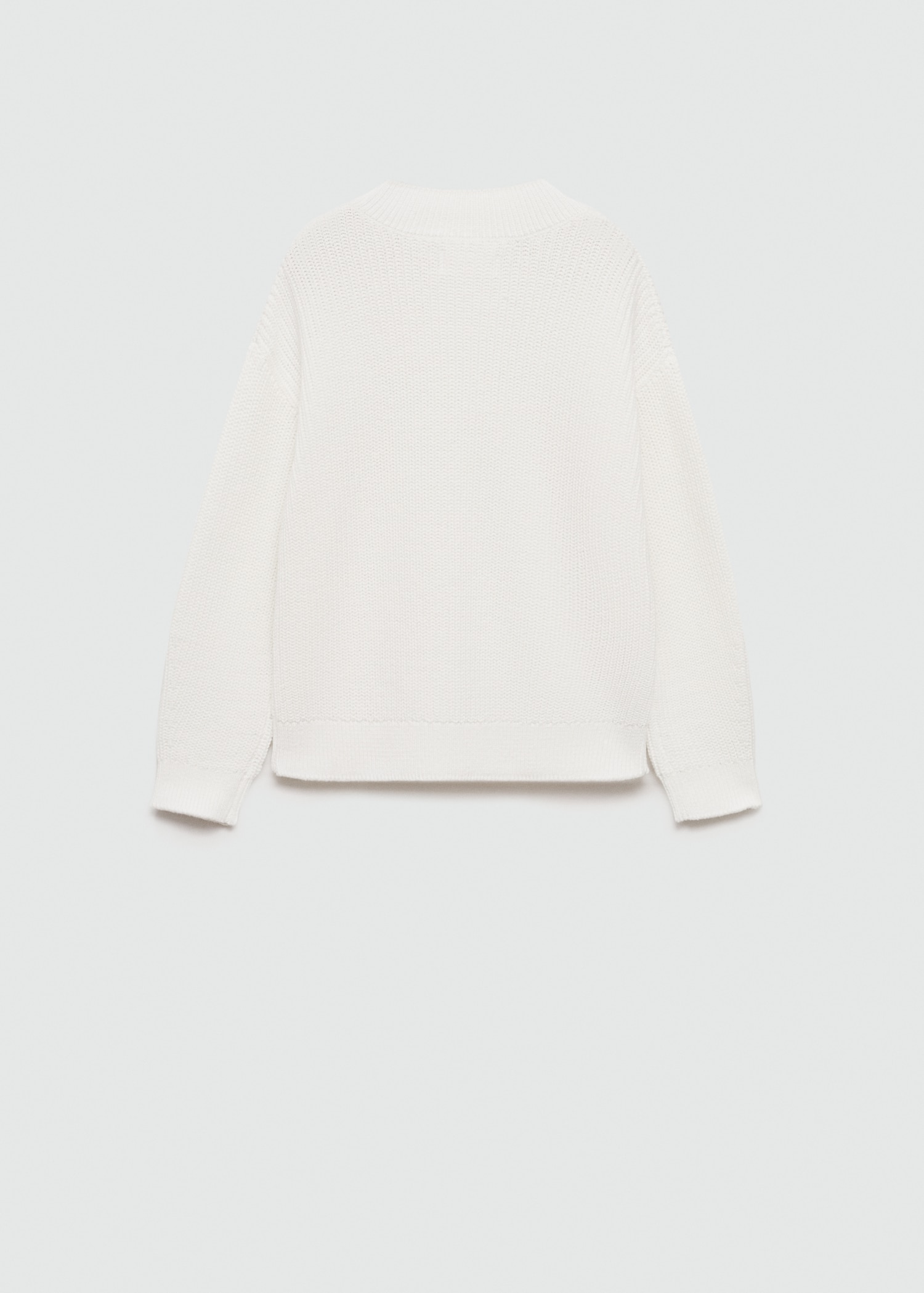 Ribbed knit sweater - Reverse of the article
