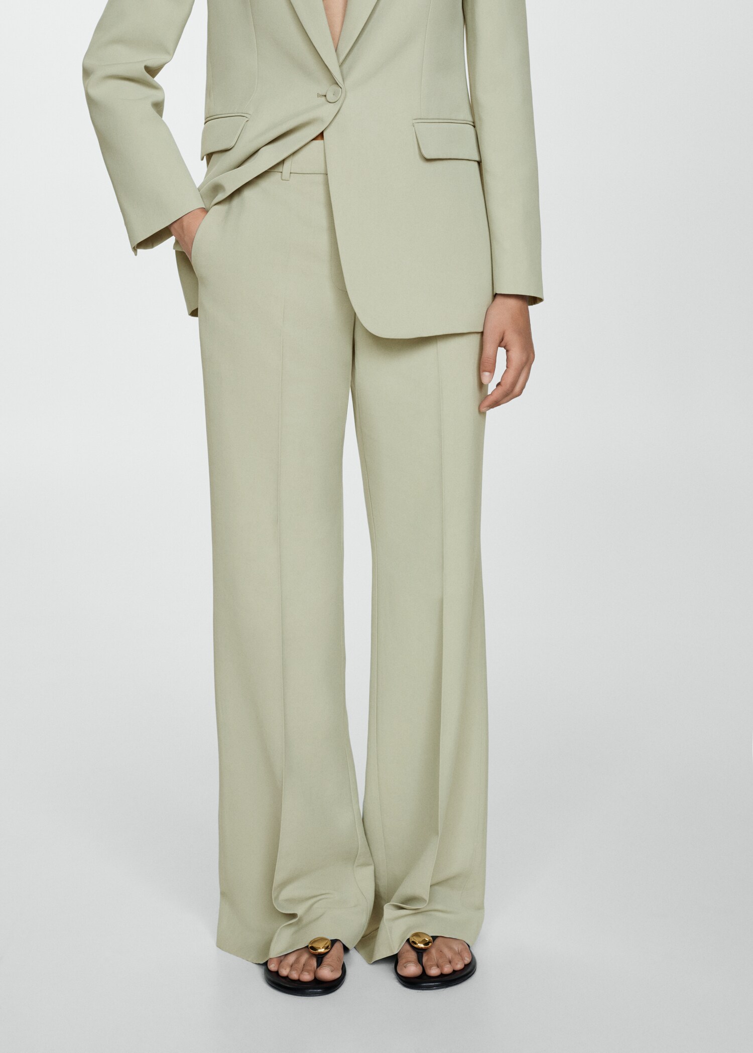 Pantalon costume Lyocell - Plan moyen