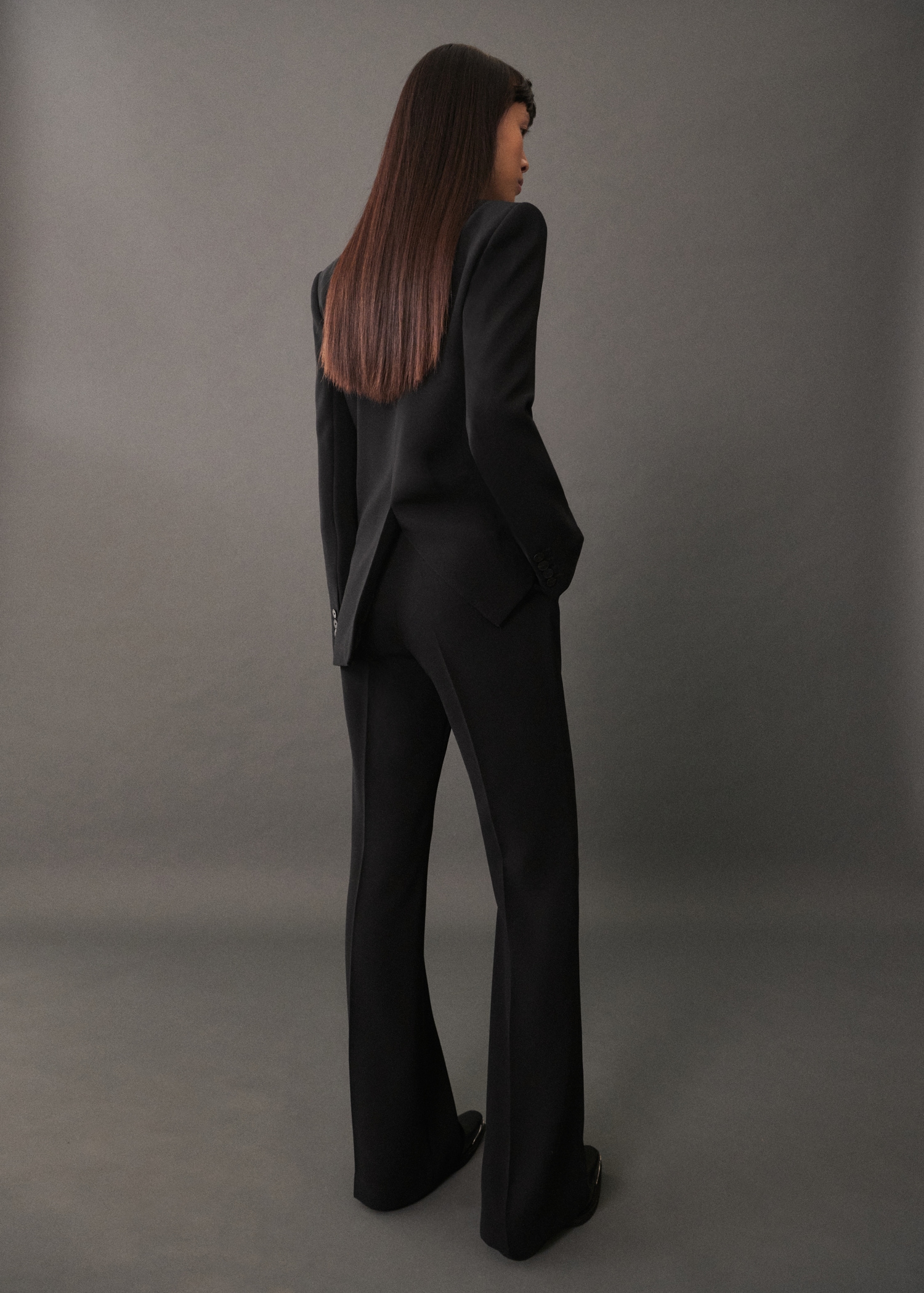 Wideleg suit trousers - Reverse of the article