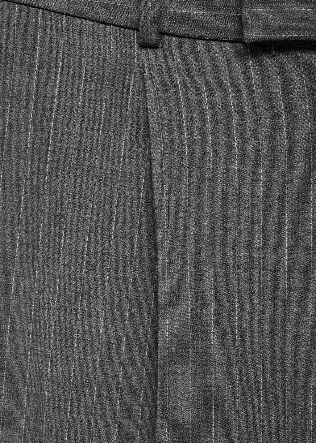 Black pinstripe suit trousers deals