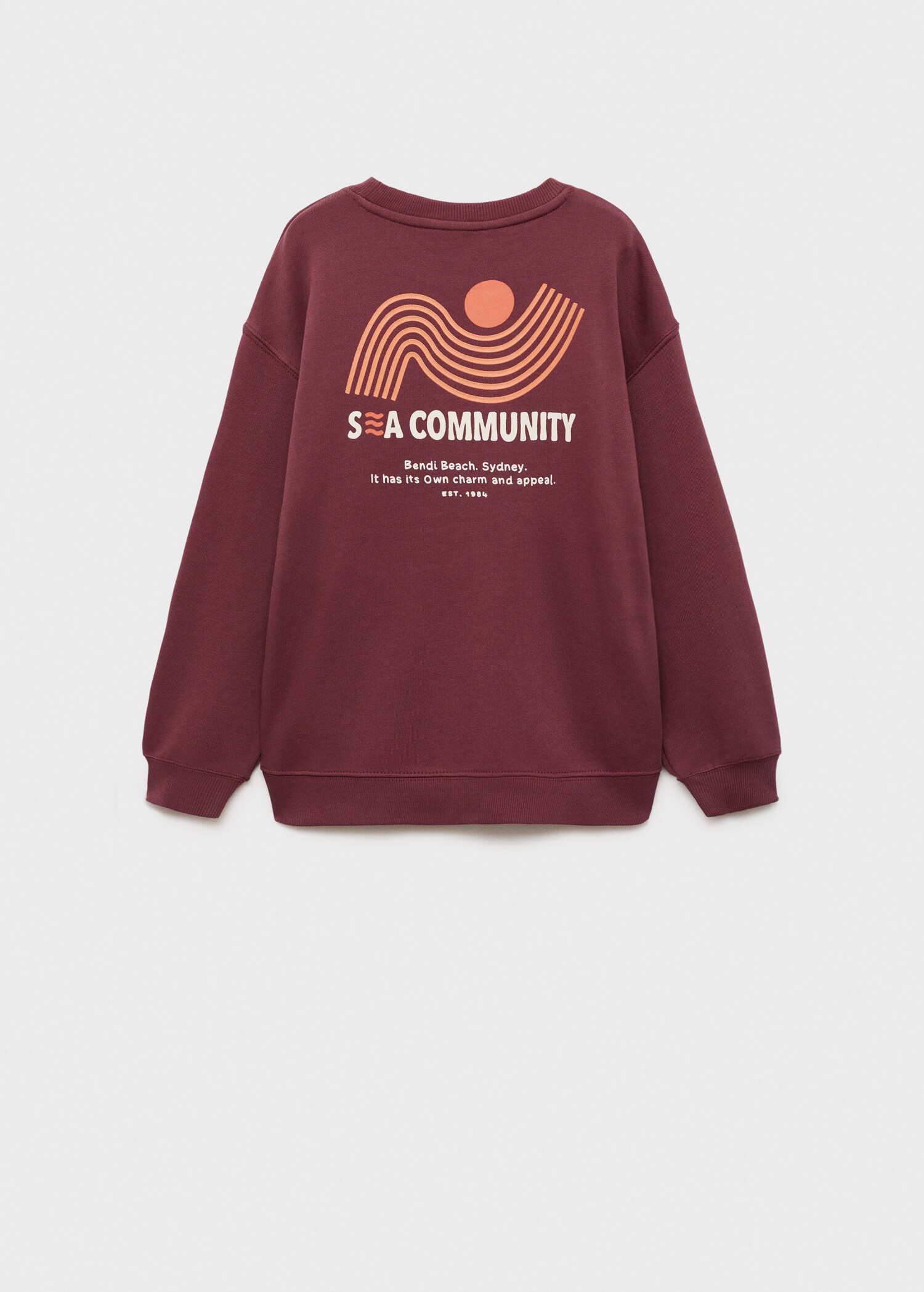 Sweat-shirt coton imprimé - Verso de l’article