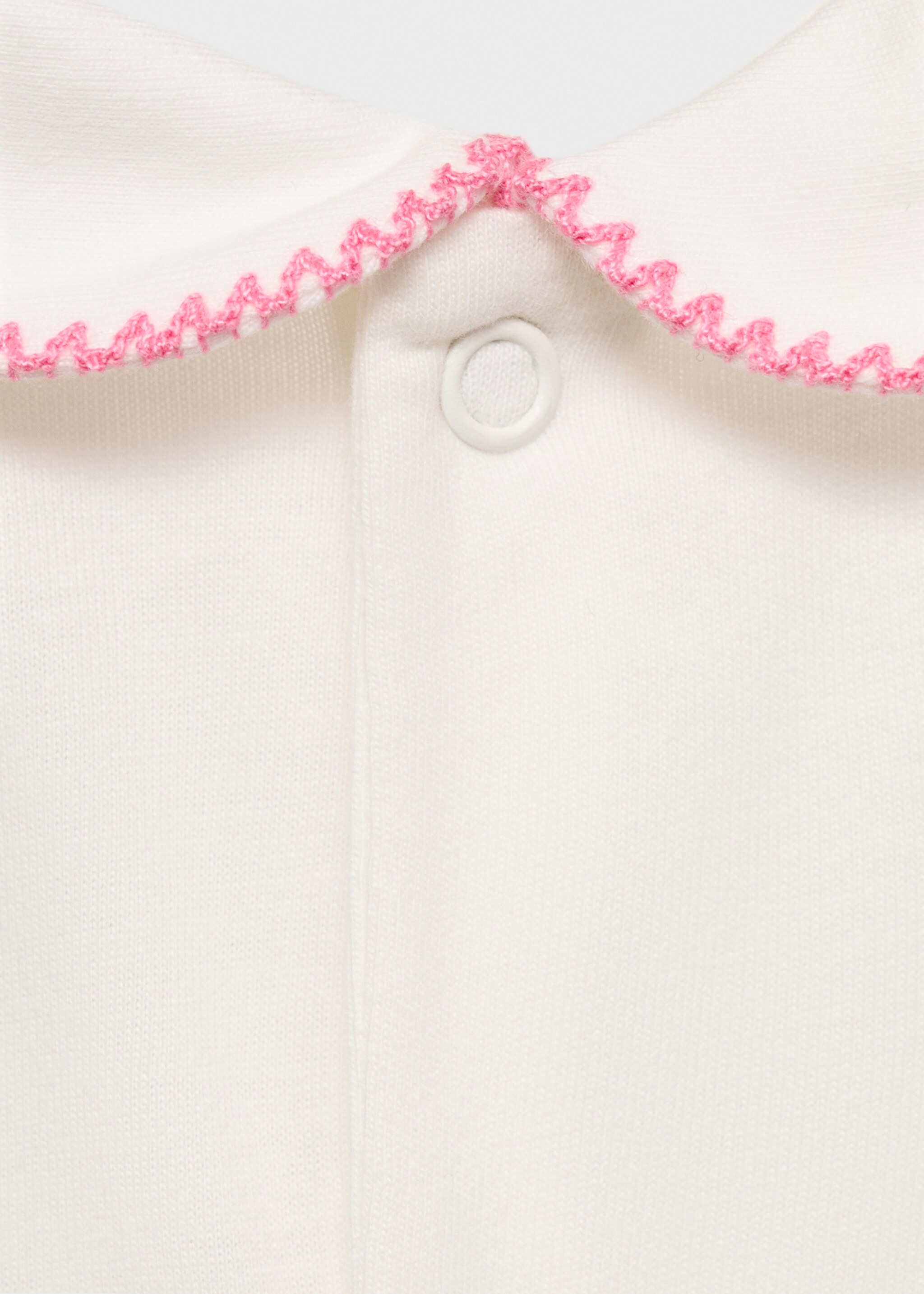 Babydoll-neck bodysuit pyjamas - Details of the article 8