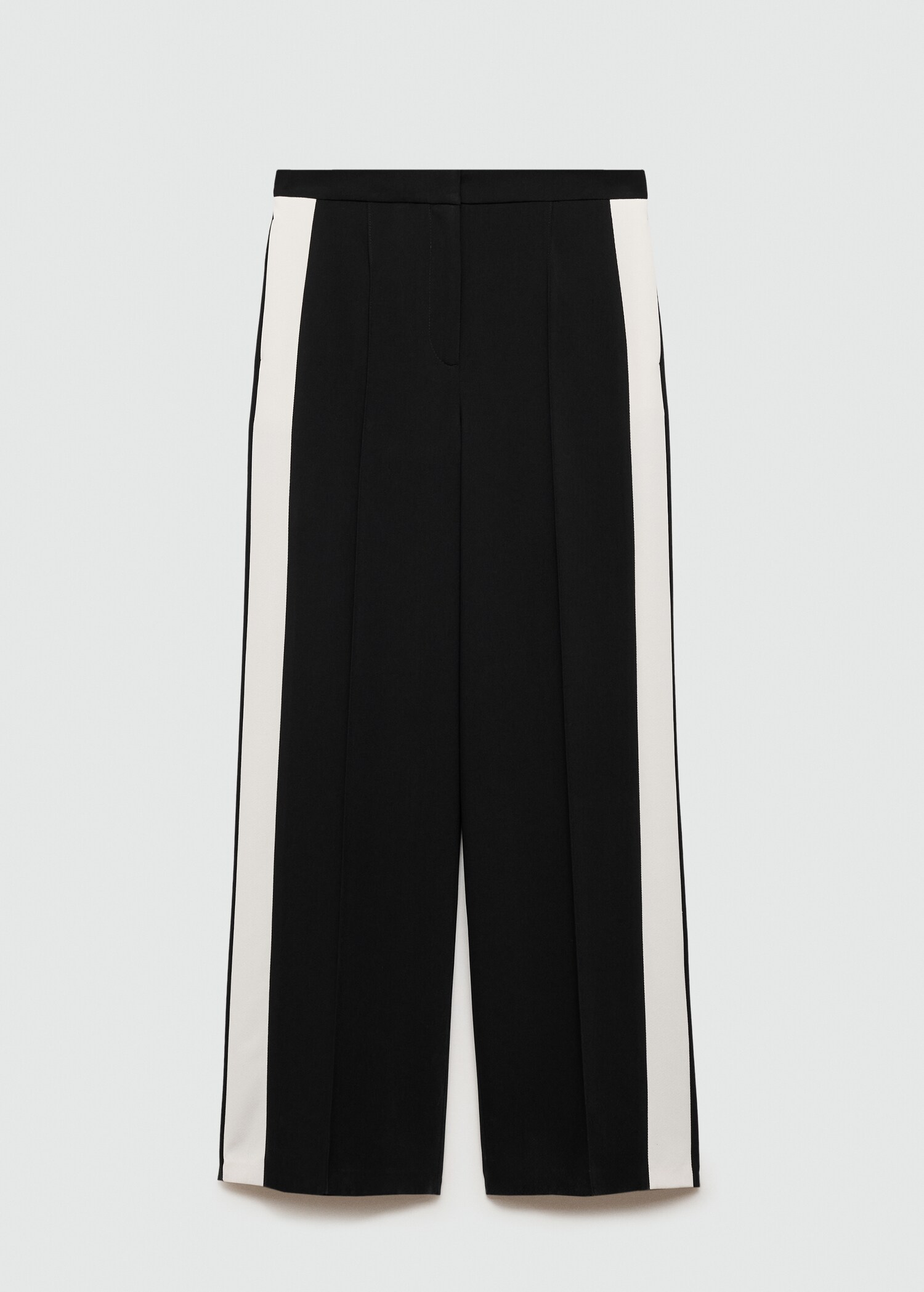 Striped trousers with contrasting sides - Article without model
