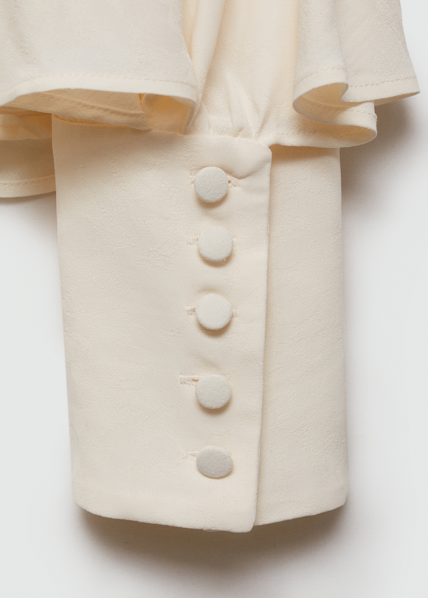 Ruffled dress with zip - Details of the article 0