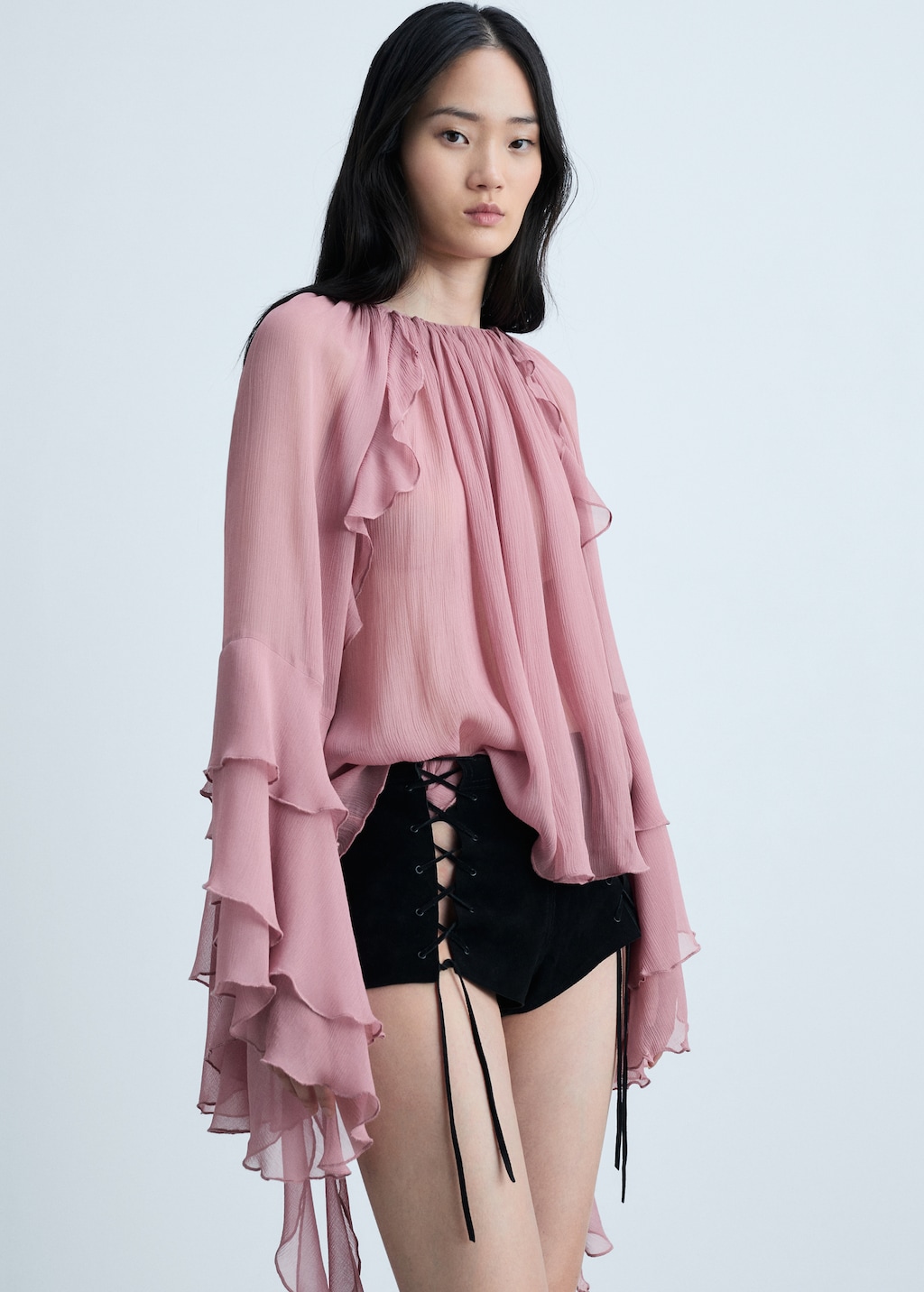 Blusas gasa mujer sale