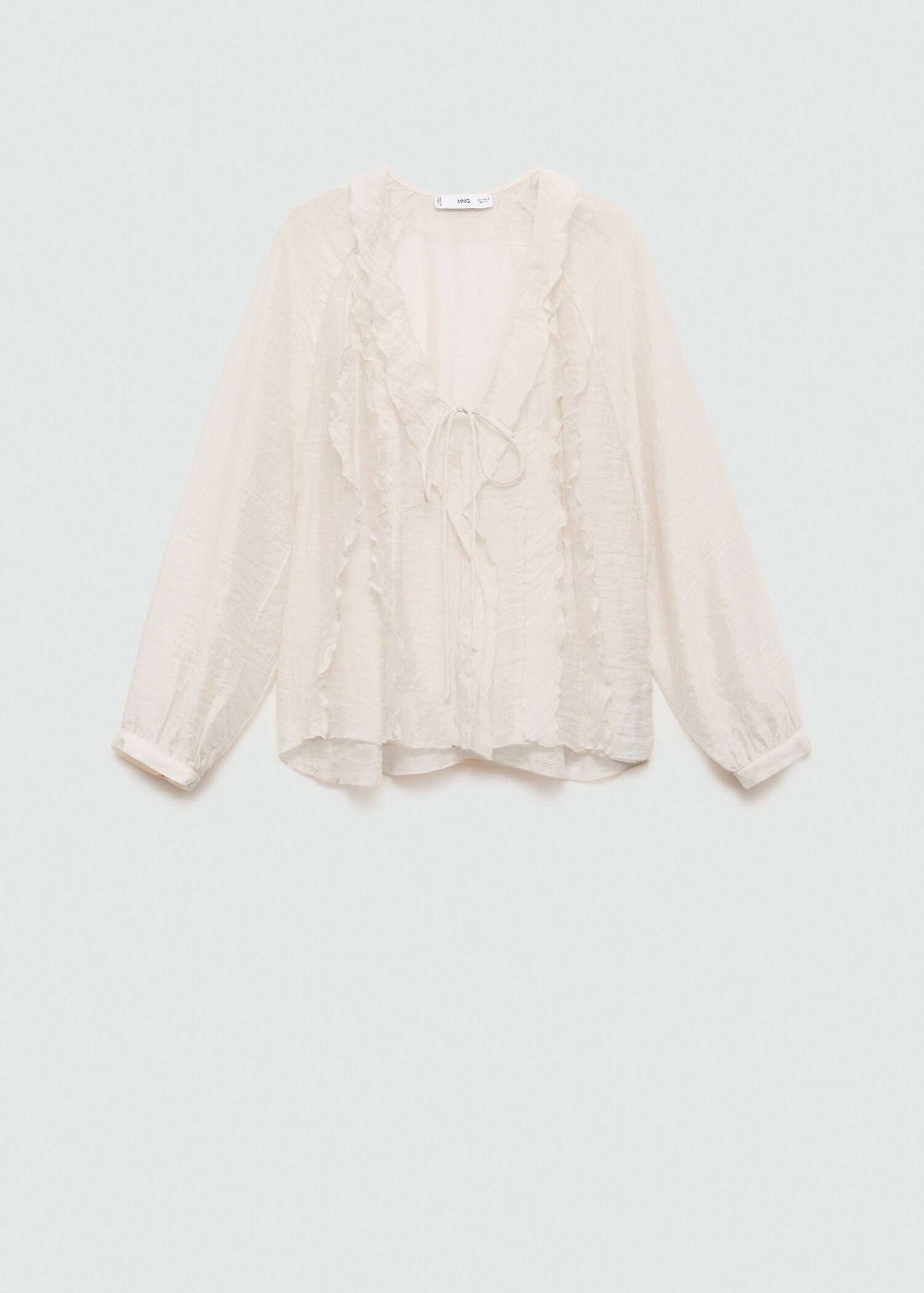 Lyocell blouse with bow - Article without model