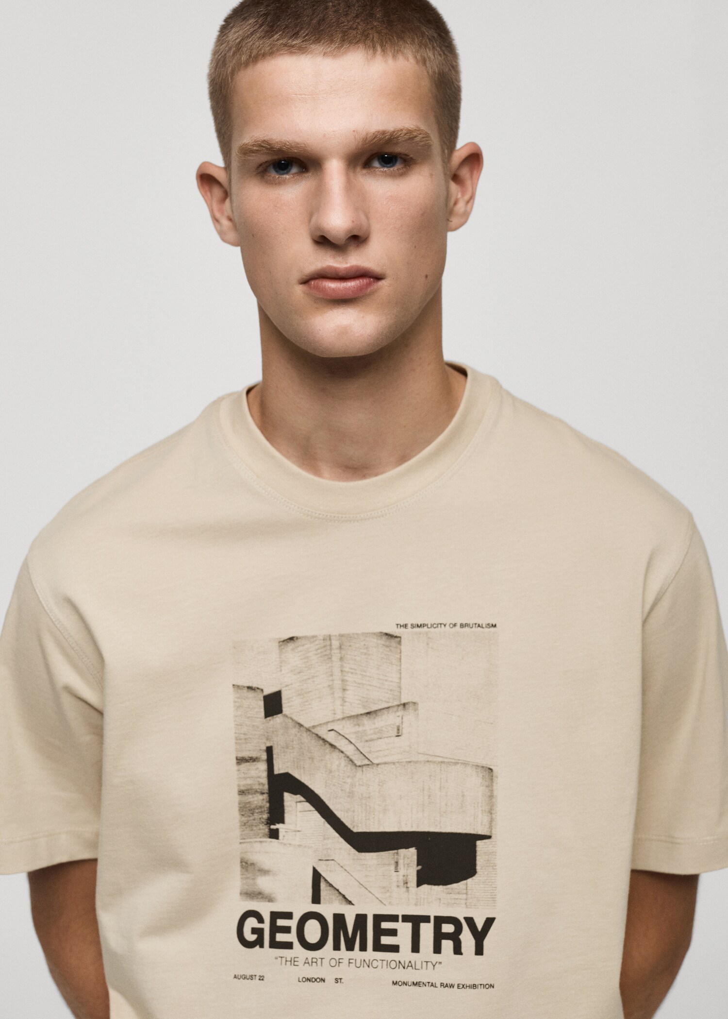 Camiseta 100% algodón estampado gráfico delantero - Detalle del artículo 1