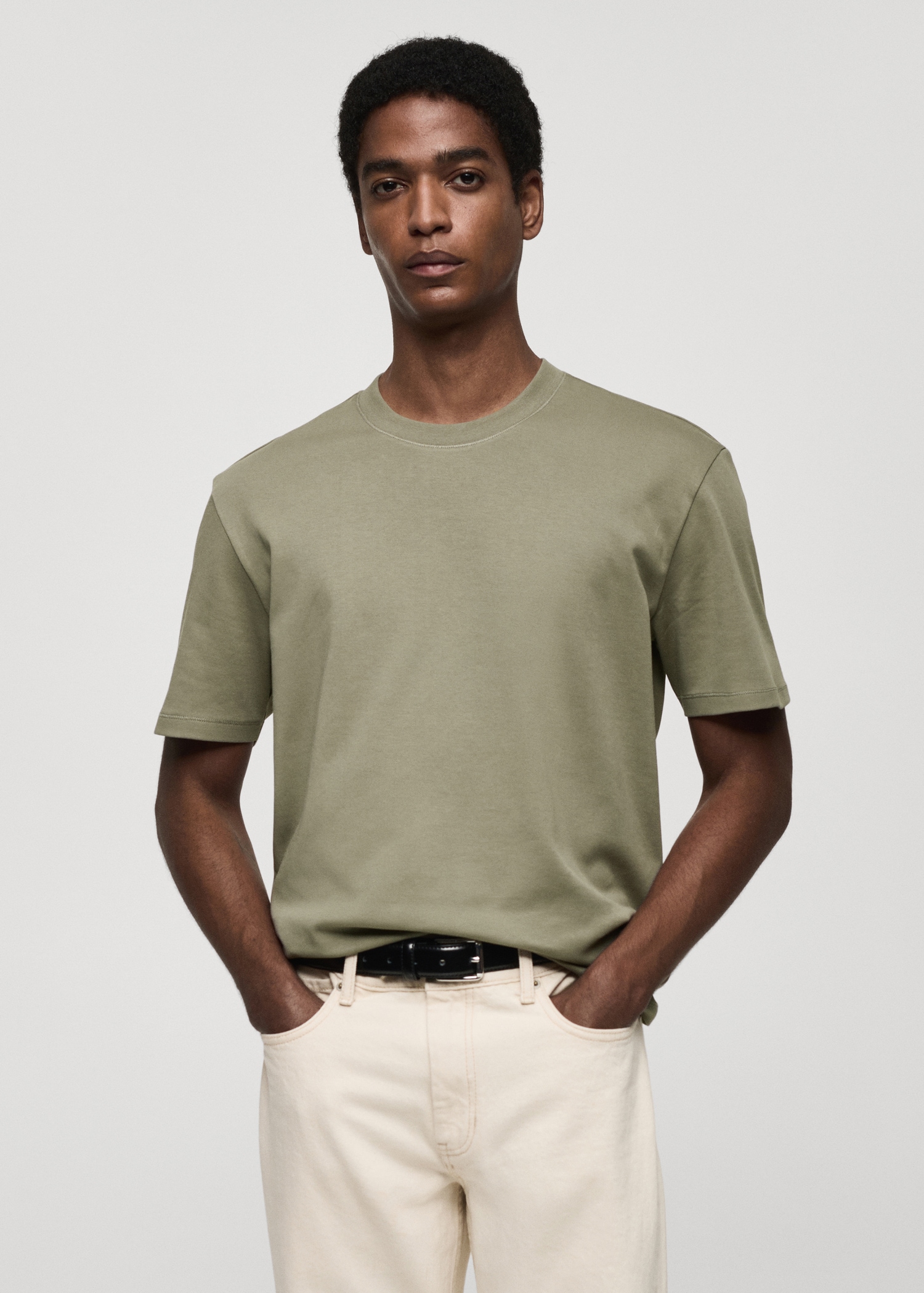 Regular-fit 100% cotton t-shirt - Medium plane