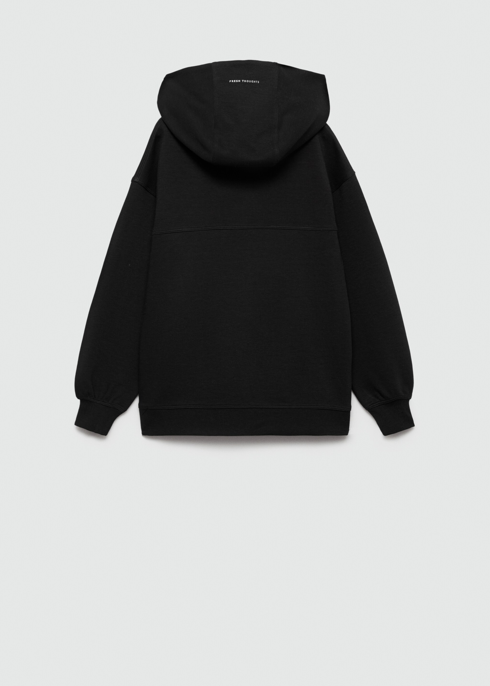 Zipped hoodie - Reverse of the article