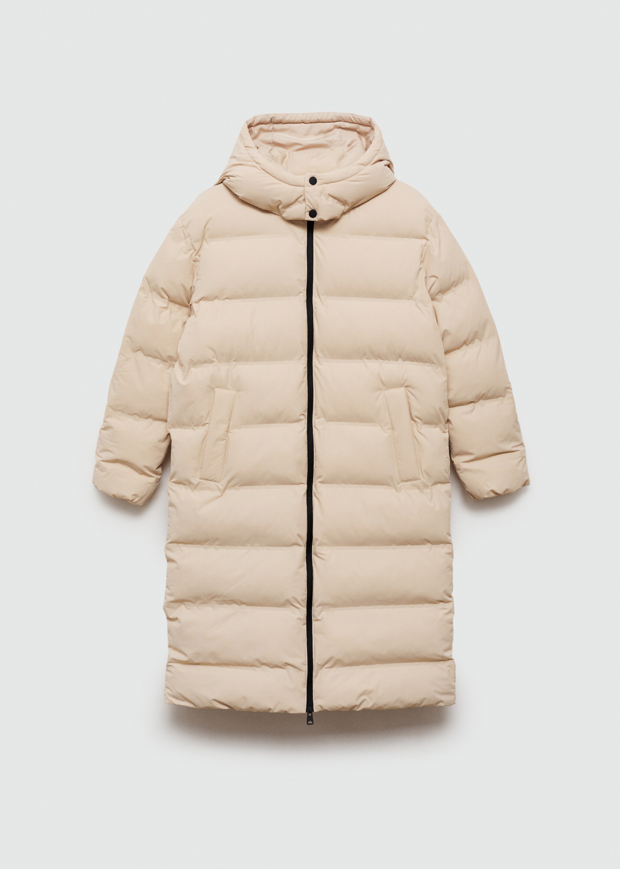 Quilted long coat - Article without model