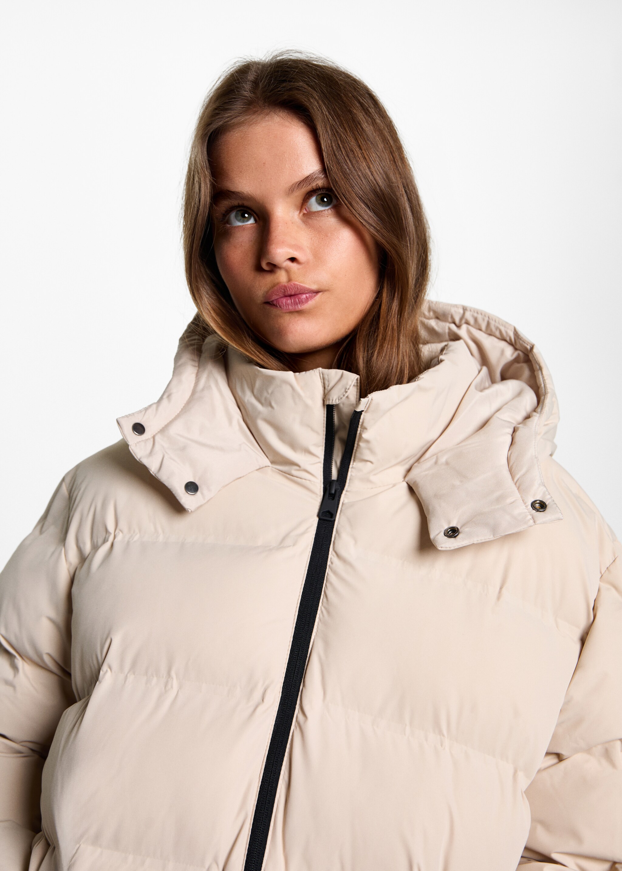 Quilted long coat - Details of the article 1