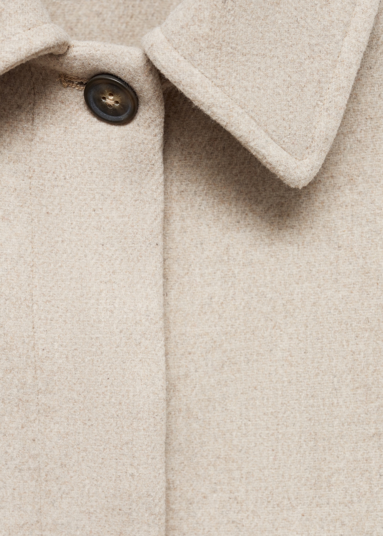 Manteau court drap de laine - Détail de l'article 0