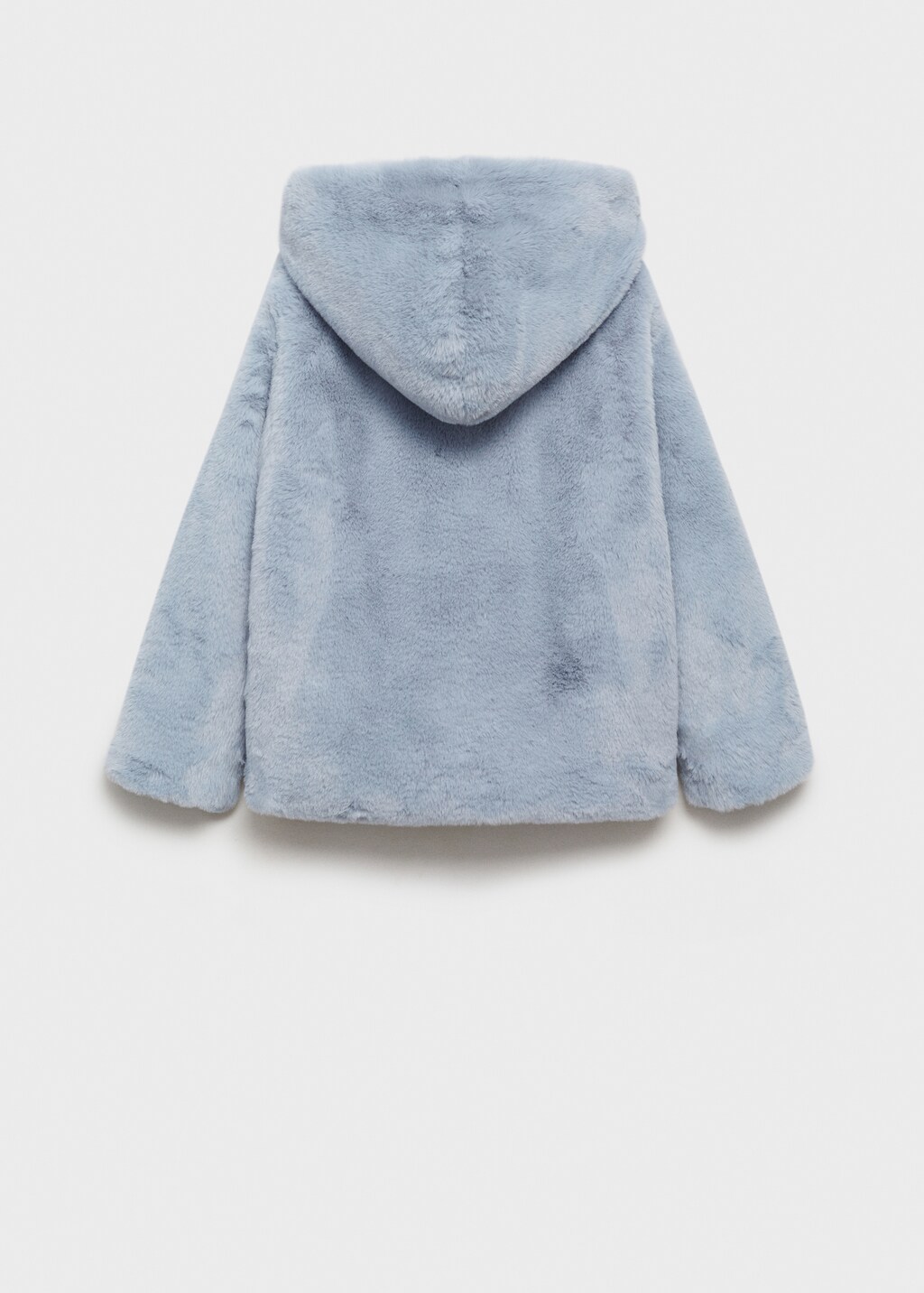 Coat with fur-effect hood - Kids | MANGO USA Coat with fur-effect hood - Kids | MANGO USA