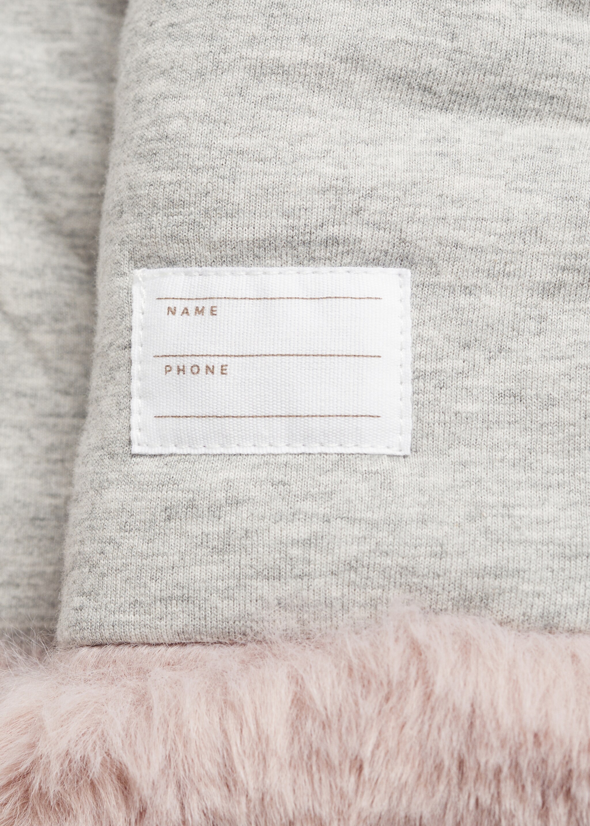 Coat with fur-effect hood - Details of the article 0
