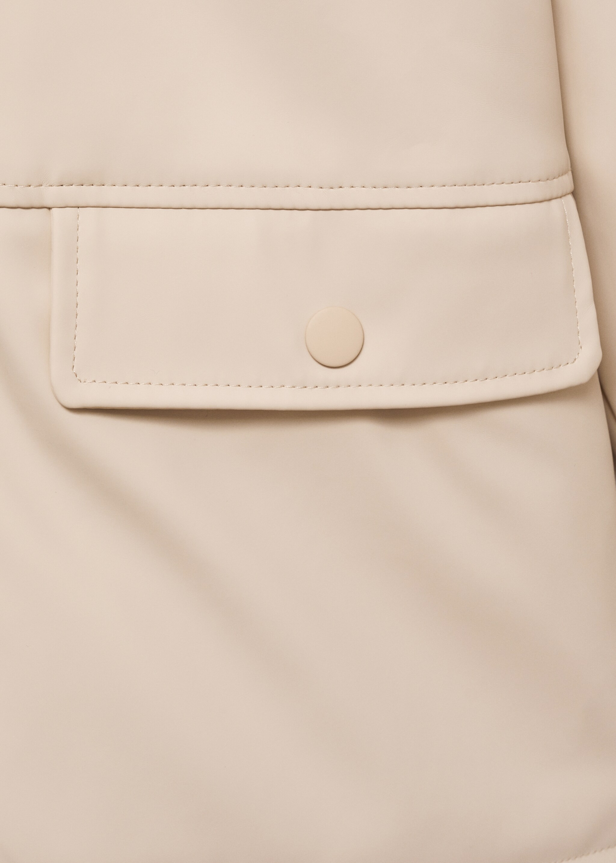 Hooded water-repellent coat - Details of the article 8