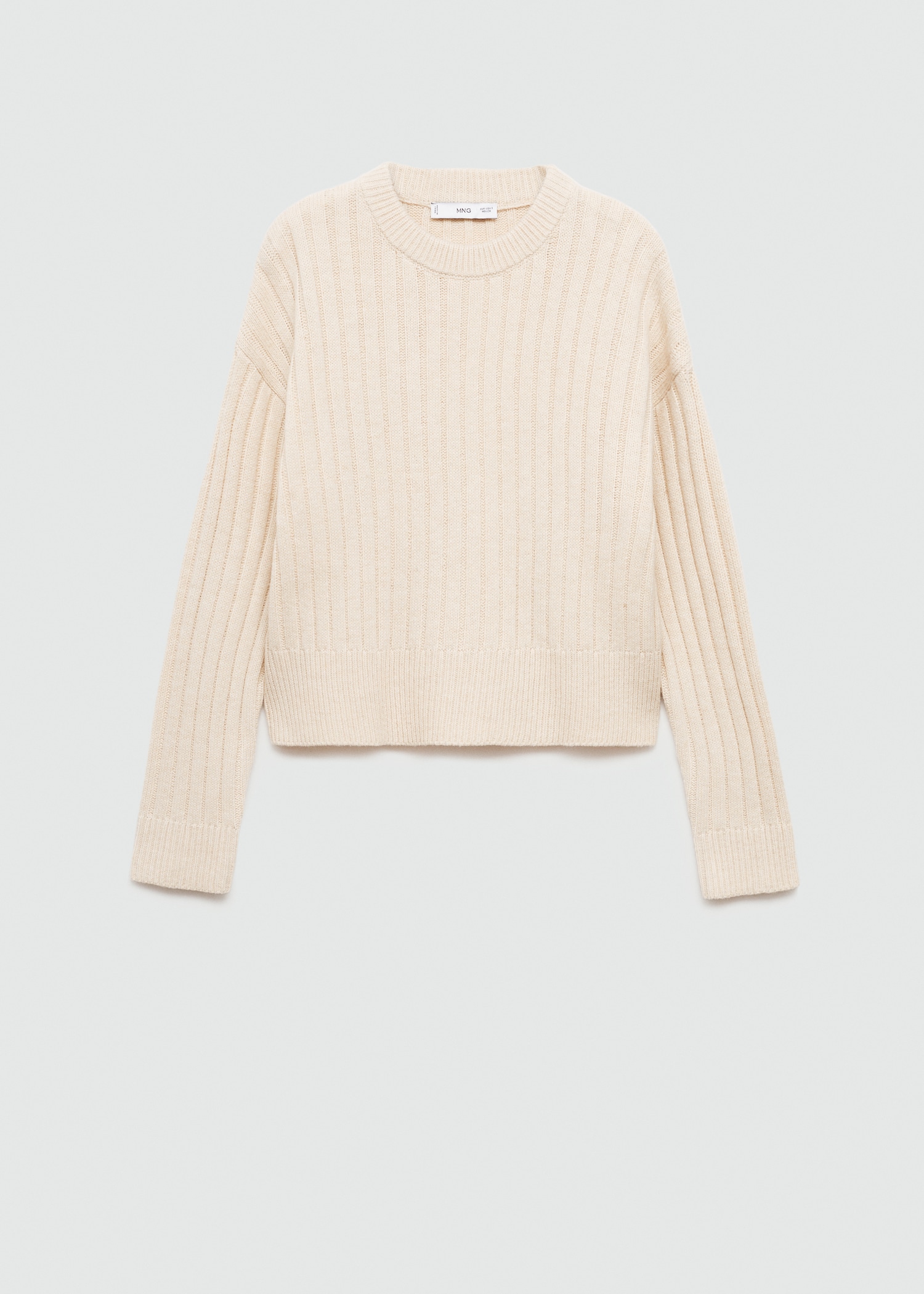 Ribbed knit sweater - Article without model