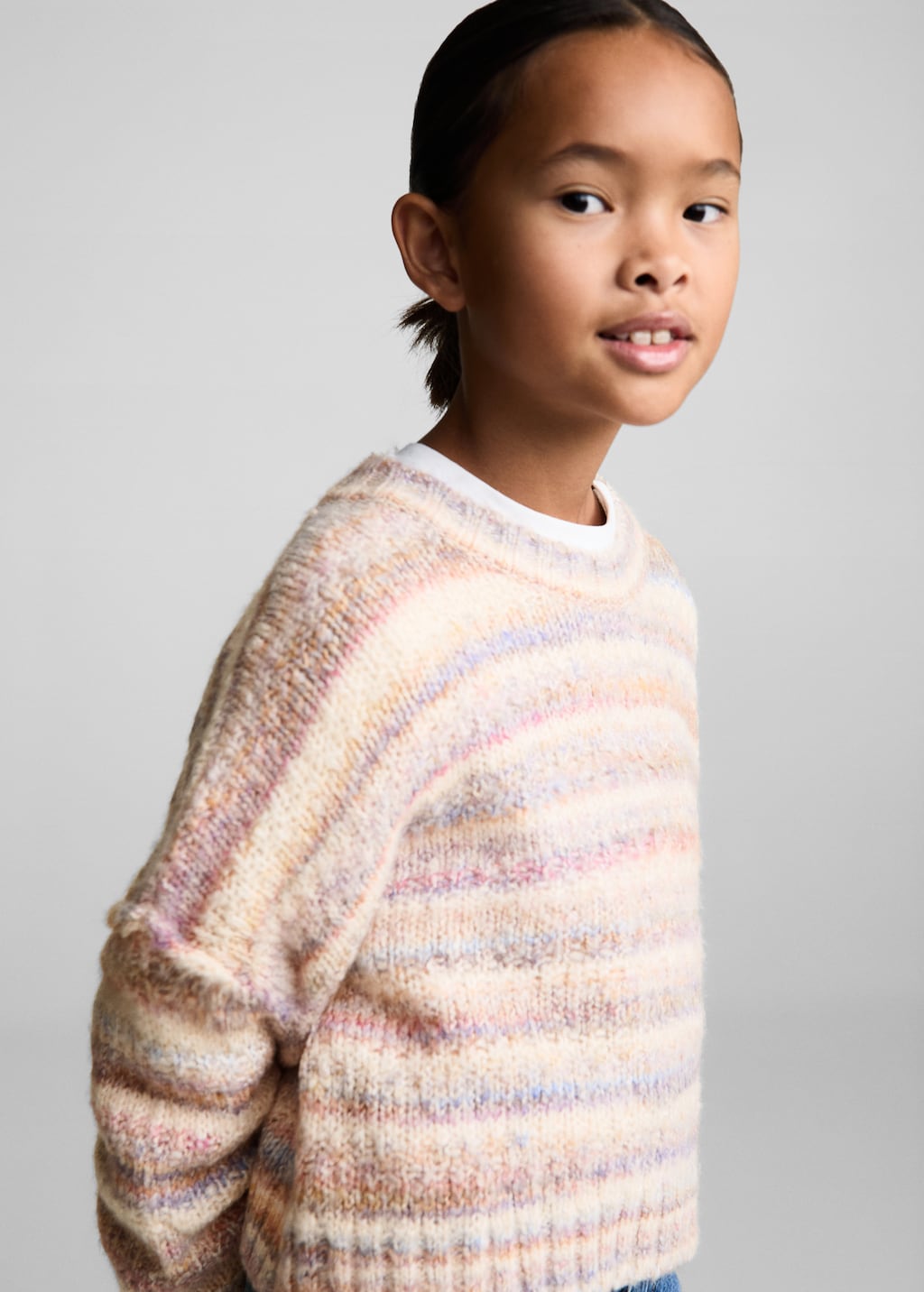 Knit striped sweater