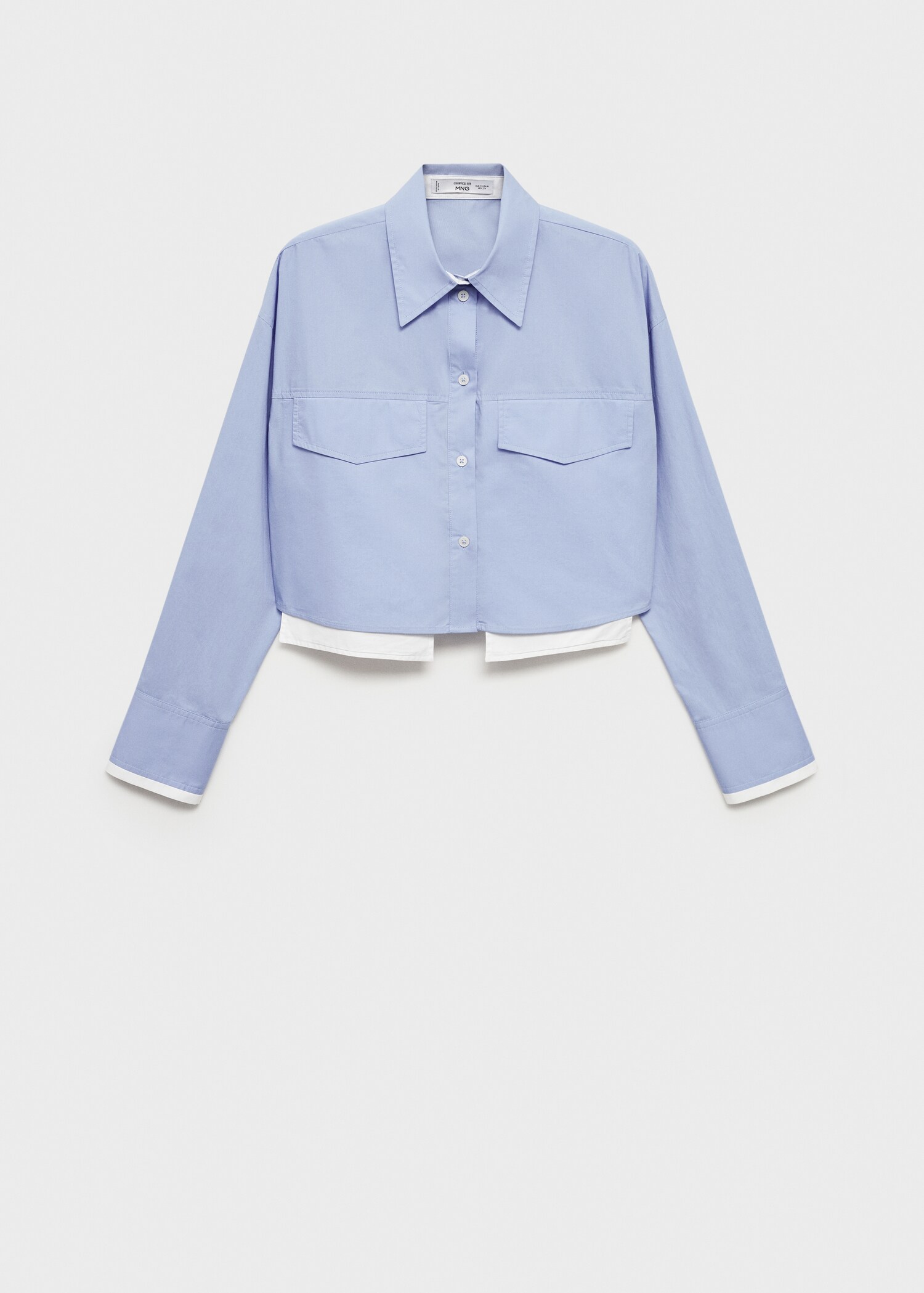Combination crop shirt - Article without model