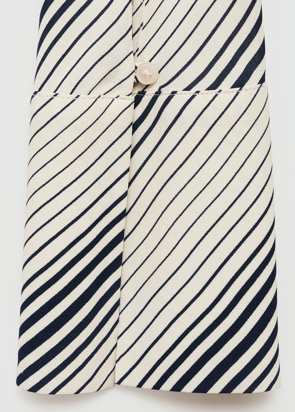 Mango Striped shirt with flared sleeves thumbnail