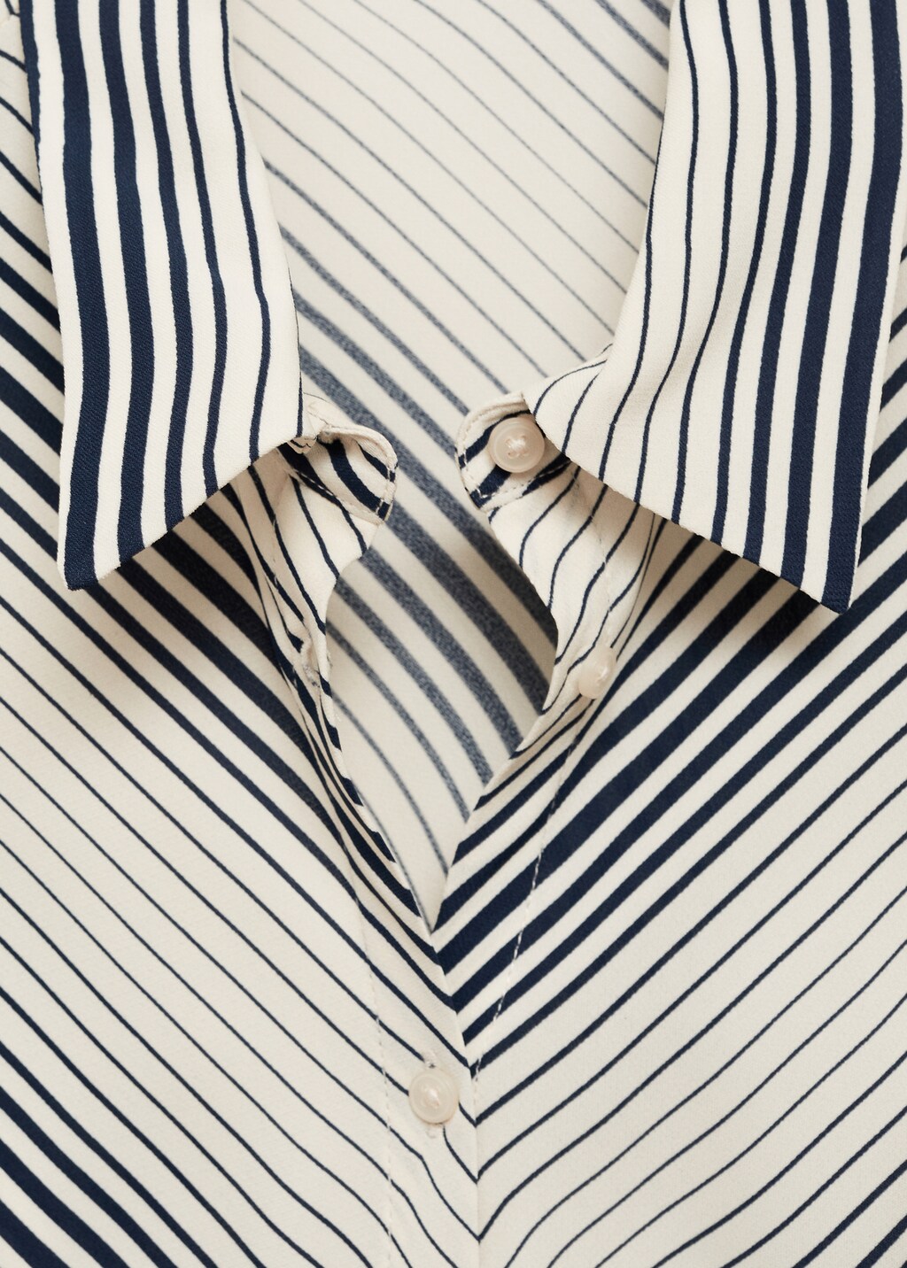Striped shirt with flared sleeves