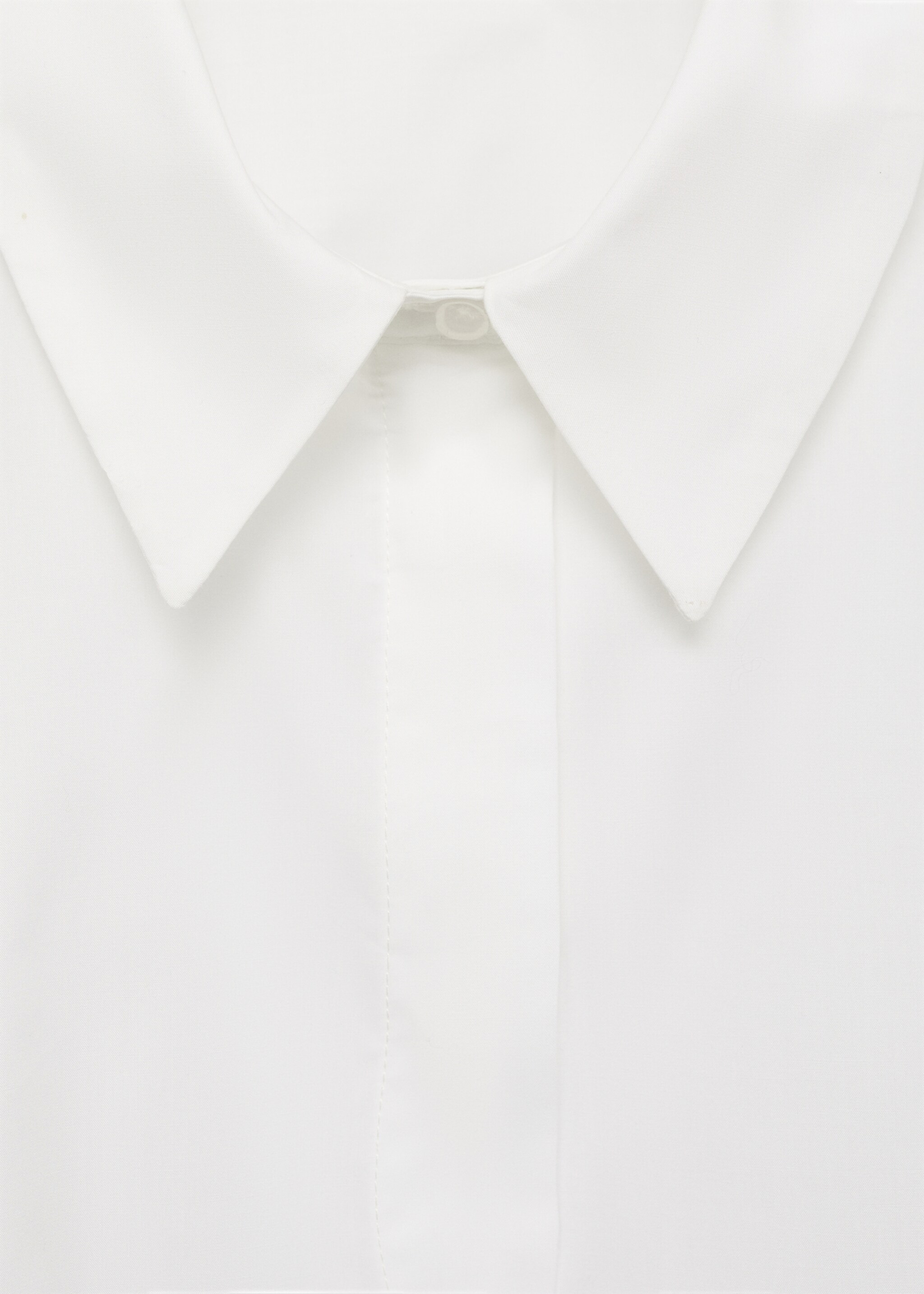 Cropped cotton shirt - Details of the article 8