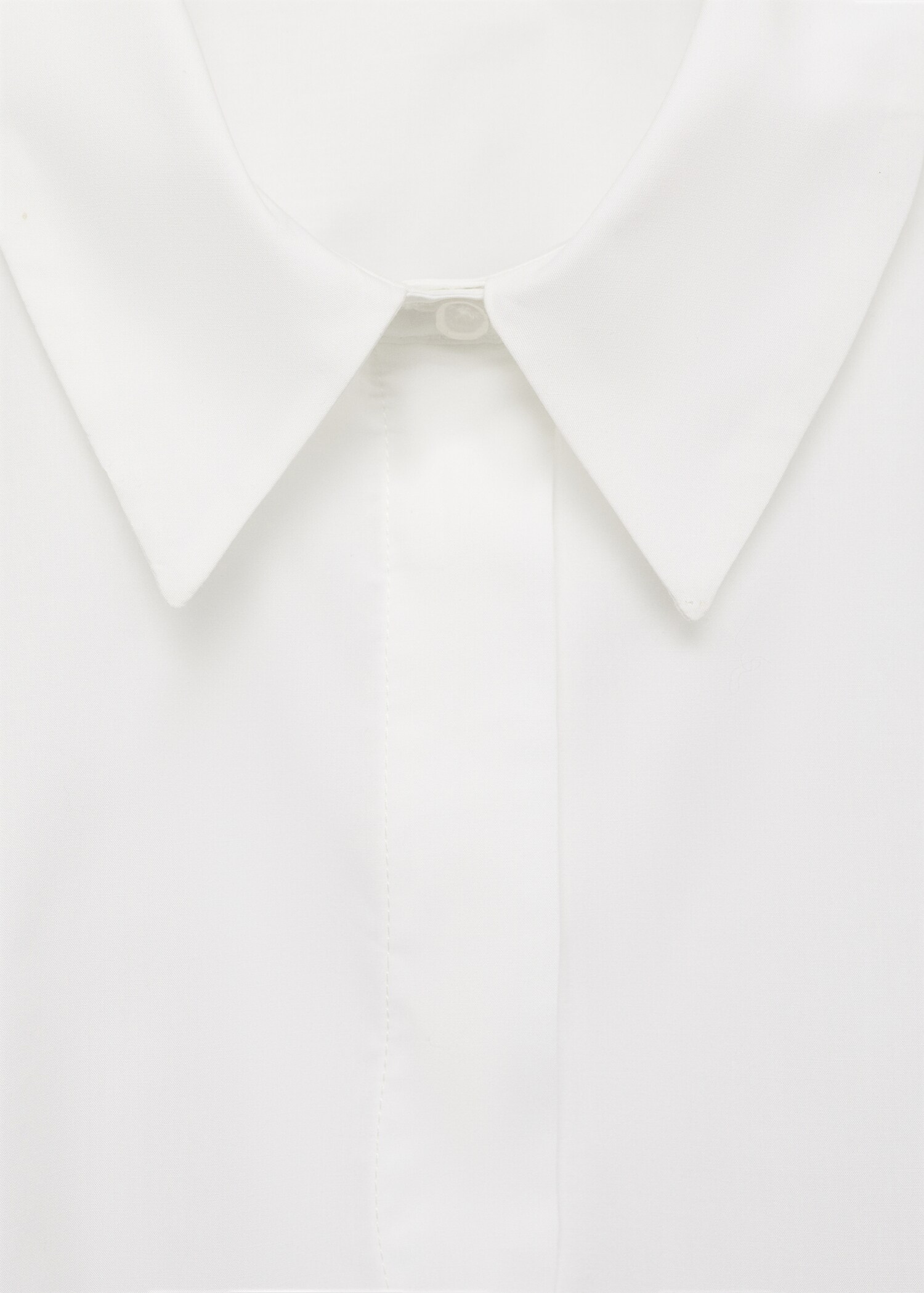 Cropped cotton shirt - Details of the article 8