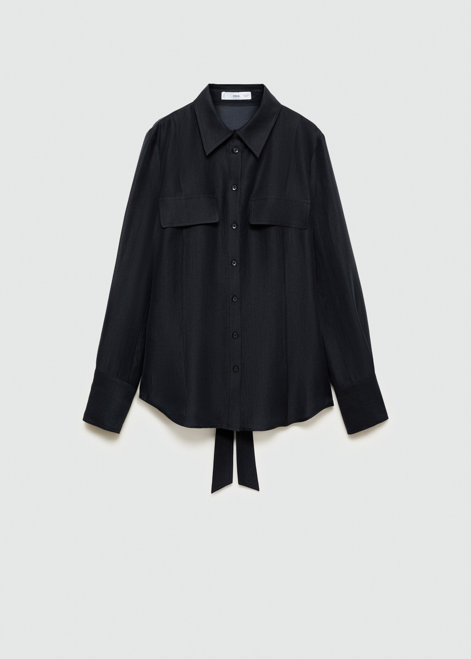 Lyocell shirt with bow - Article without model