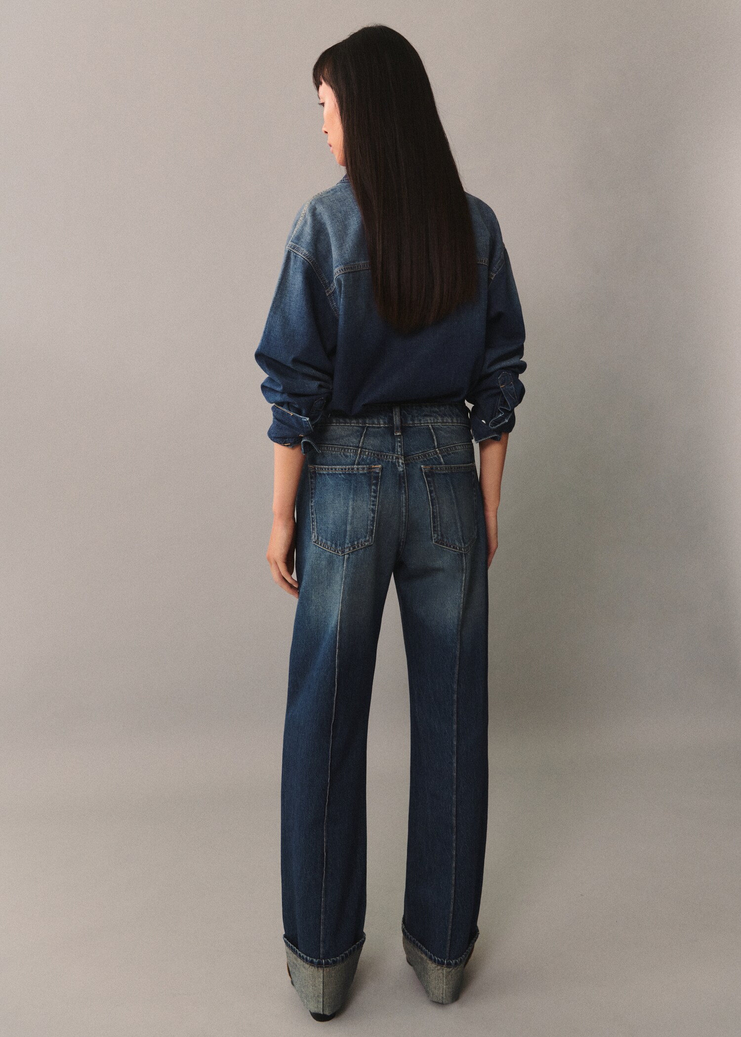 Camisa vaquera oversize - Reverso del artículo